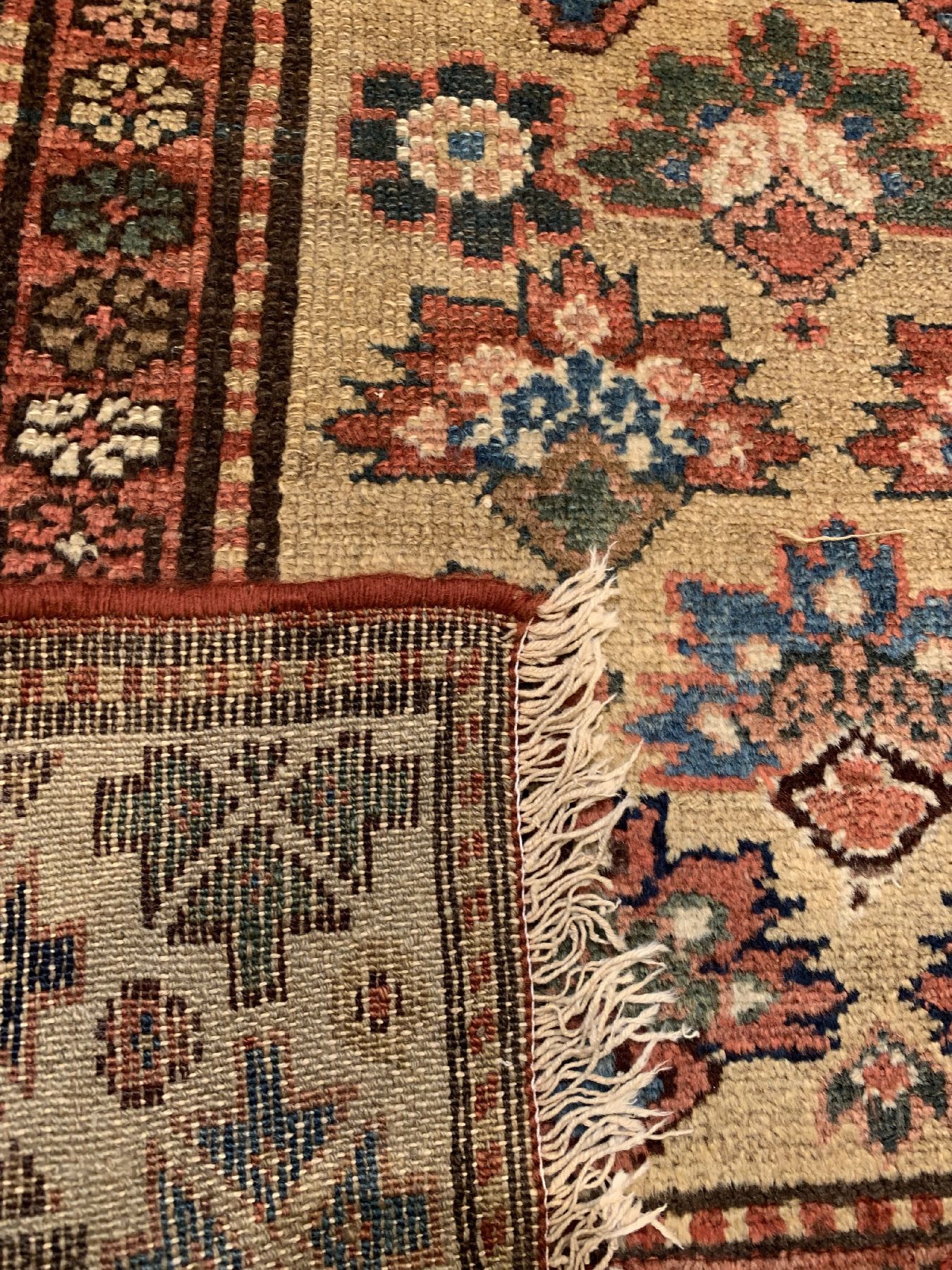 Detail d: Antiker Kurdische Galerie, Persien, um 1900, Wolle geknüpft auf Baumwolle, ca. 277 x 92 cm, EHZ: 3(guter Zustand)