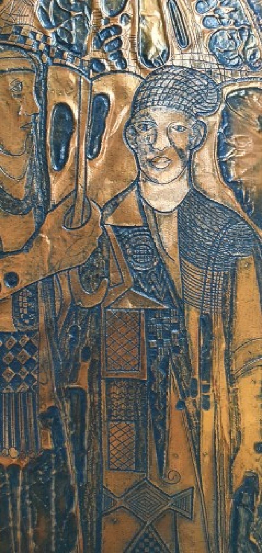 Detail a: Bruce Onobrakpeya, geb. 1932, zeitgenössischer nigerianischer Künstler, europäisch-britisch geprägtes Studium am Nigerian College of Arts, ...