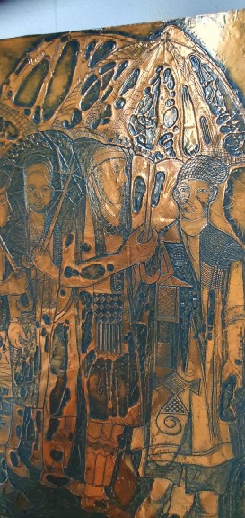 Detail i: Bruce Onobrakpeya, geb. 1932, zeitgenössischer nigerianischer Künstler, europäisch-britisch geprägtes Studium am Nigerian College of Arts, ...