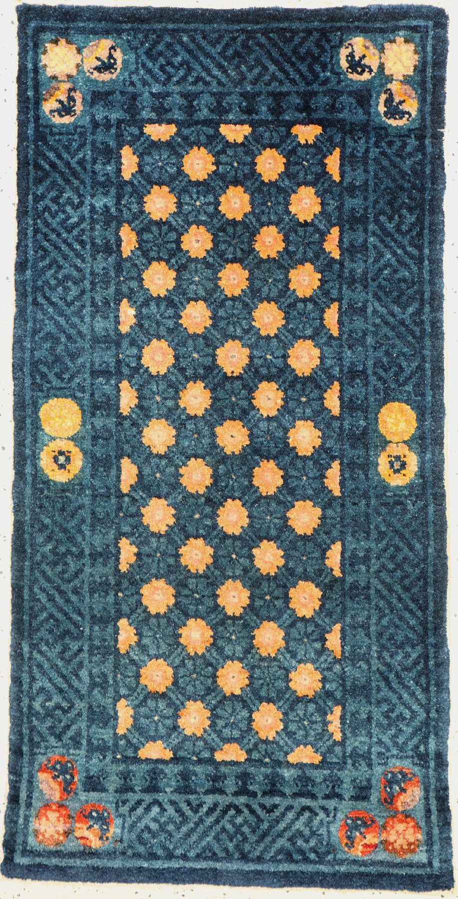 Pao Tow antik, China, um 1910, Wolle geknüpft auf Baumwolle, ca. 123 x 60 cm, EHZ: 2(guter Zustand)