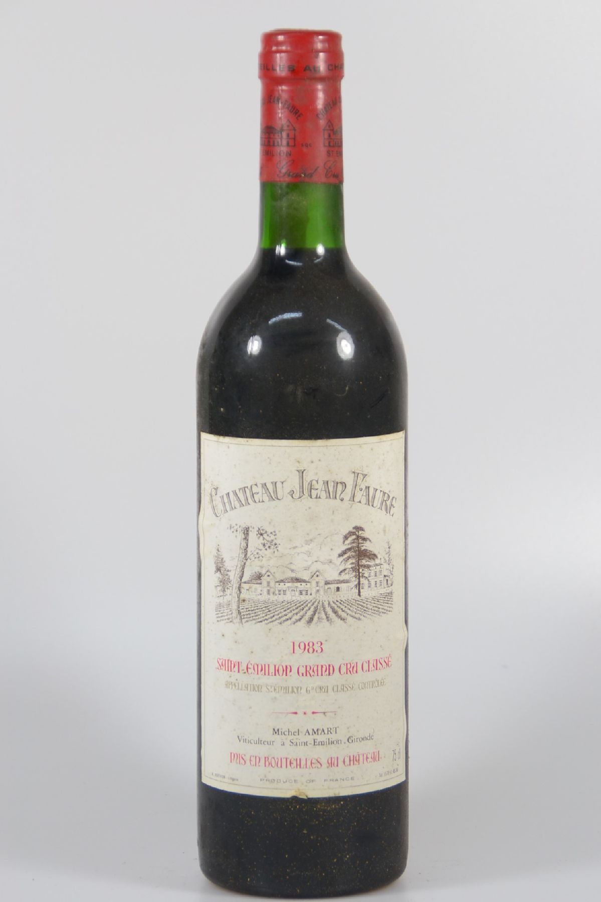 10 Fl. 1983 Chateau Jean Faure, Saint-Emilion, Grand Cru Classe, Michel Amart, 75 cl, upper shoulder - top shoulder, nicht verkostet, Alters- und ...