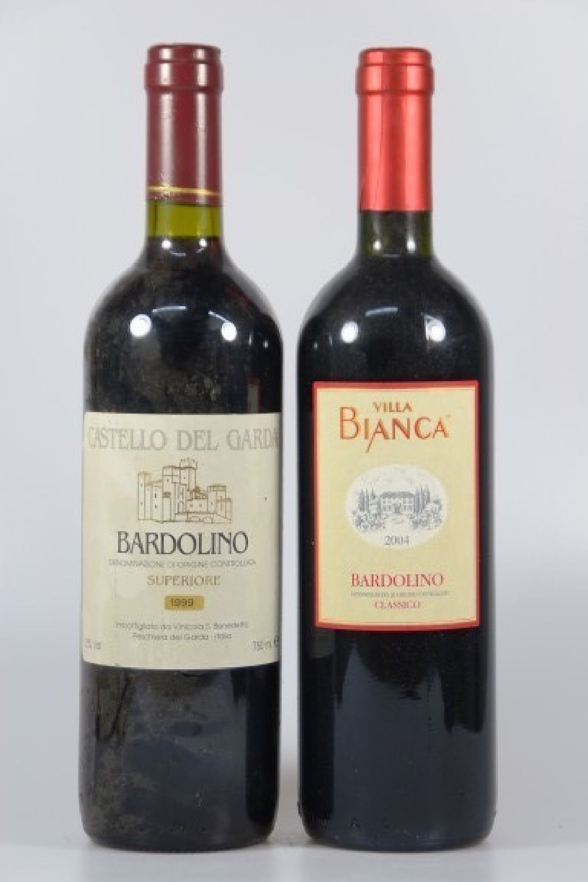 11 Flaschen Brunello/Bardolino/Chianti, 4 Fl. 1988 Brunello di Montalcino, 2 x 1987 Chianti Classico, Fattoria Casa Sola, 4 x 2004 Villa Bianca ...