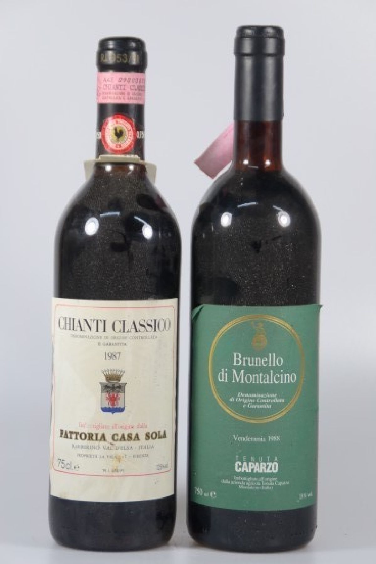 Detail a: 11 Flaschen Brunello/Bardolino/Chianti, 4 Fl. 1988 Brunello di Montalcino, 2 x 1987 Chianti Classico, Fattoria Casa Sola, 4 x 2004 Villa Bianca ...