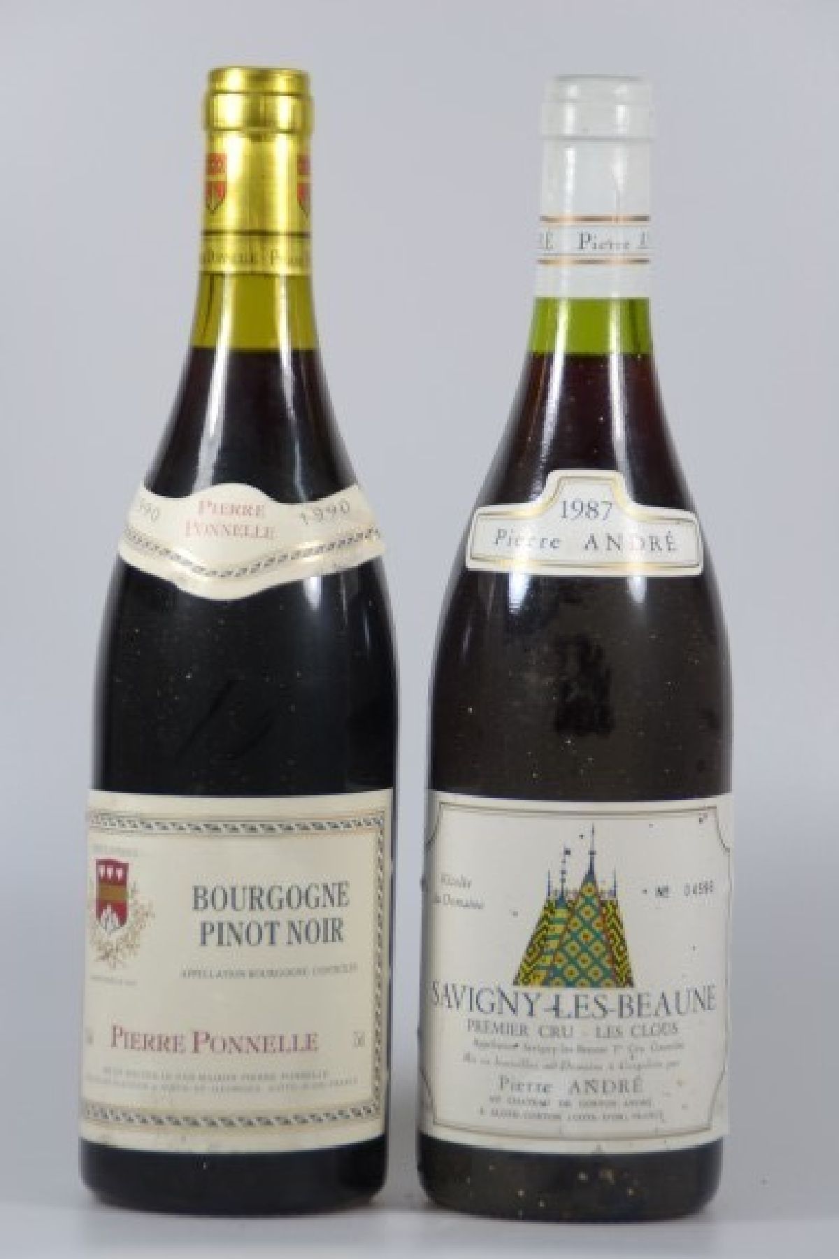 Detail b: 12 Flaschen Burgund: 3 Fl. 1987 Pierre André Savigny-Les-Beaune, 3 Fl. Chapoutier, Hermitage Grande Cuvée; 1982 Cote de Nuits- Villages, Emile ...