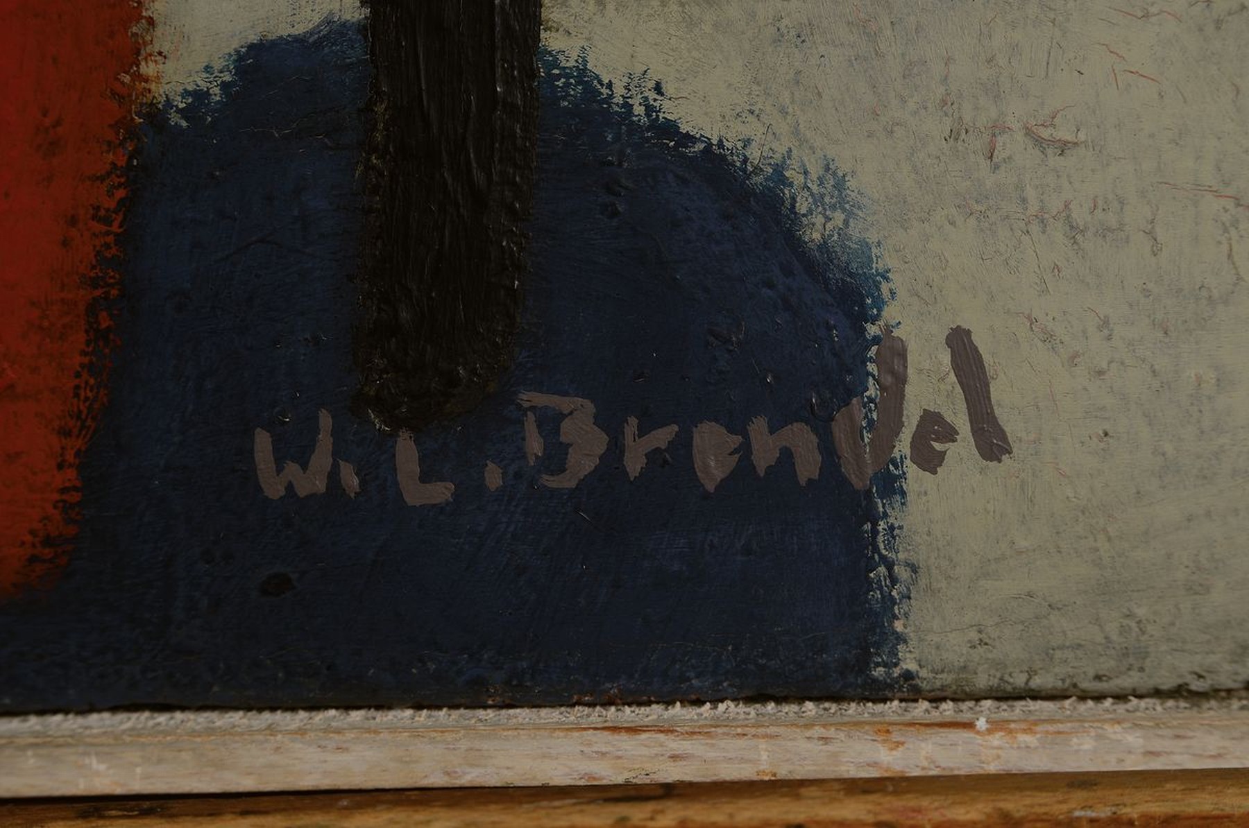 Detail a: Walter L. Brendel, 1923 Ludwigshafen-2013 Prien am Chiemsee, Studium an der Akademie München bei Karl Caspar, Mitglied der Künstlergemeinschaft ...