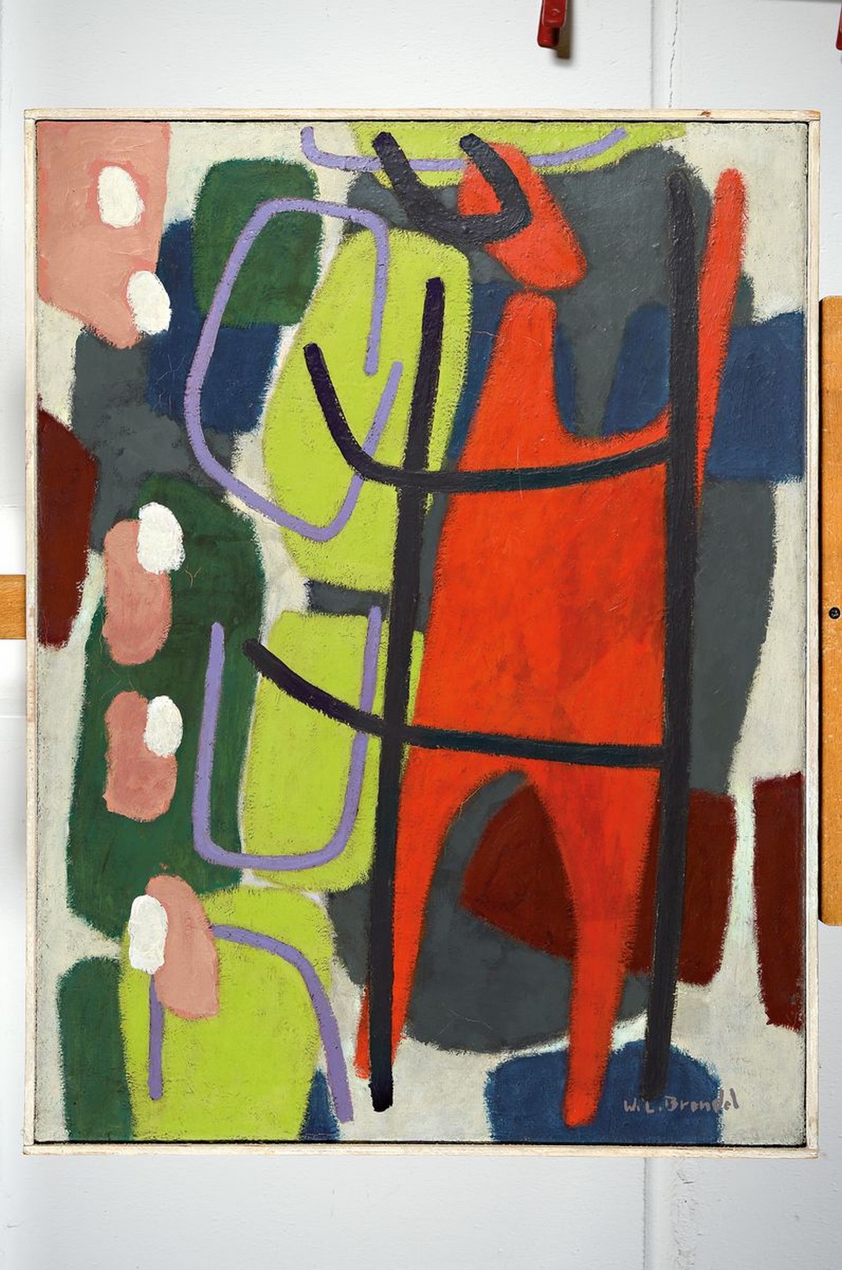 Detail k: Walter L. Brendel, 1923 Ludwigshafen-2013 Prien am Chiemsee, Studium an der Akademie München bei Karl Caspar, Mitglied der Künstlergemeinschaft ...