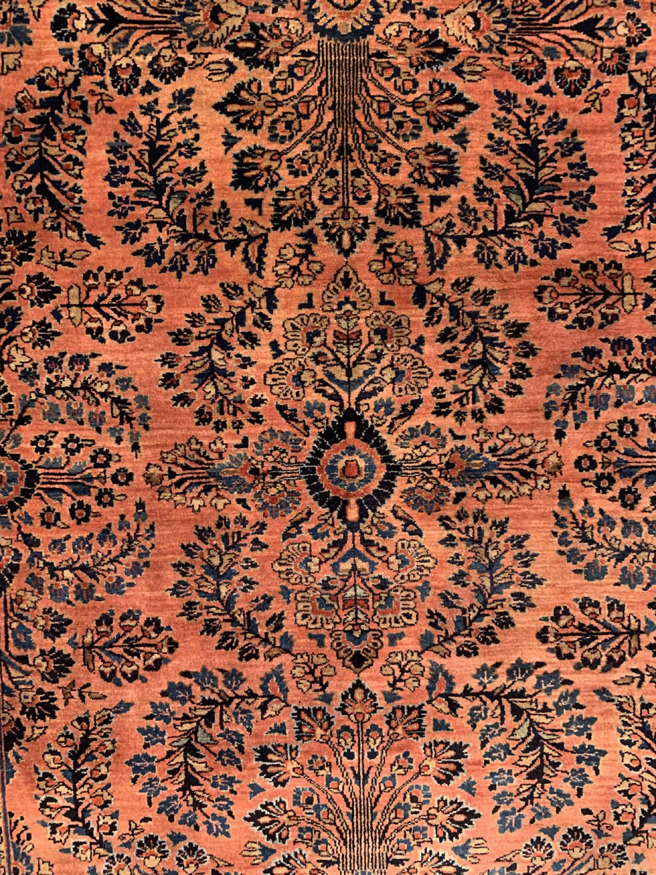Detail b: US Re-Import Sarogh, Persien, um 1920/1930,Wolle geknüpft auf Baumwolle, ca. 190 x 125 cm, EHZ: 2(guter Zustand).