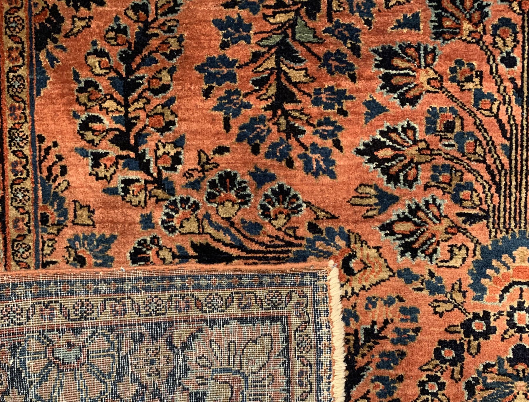 Detail d: US Re-Import Sarogh, Persien, um 1920/1930,Wolle geknüpft auf Baumwolle, ca. 190 x 125 cm, EHZ: 2(guter Zustand).