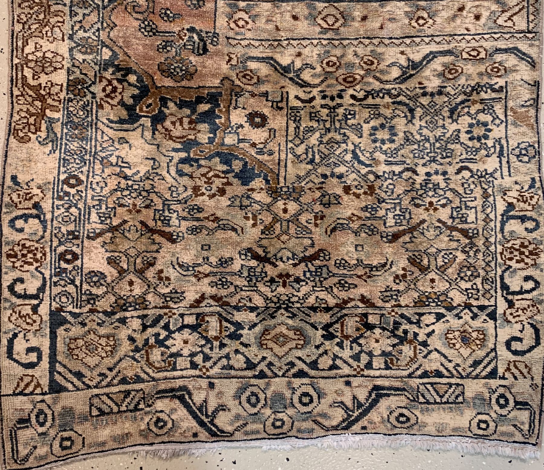 Detail a: Antiker Bidjar Wagireh, Persien, um 1900, Wolle geknüpft auf Baumwolle, ca. 128 x 87 cm,EHZ: 3