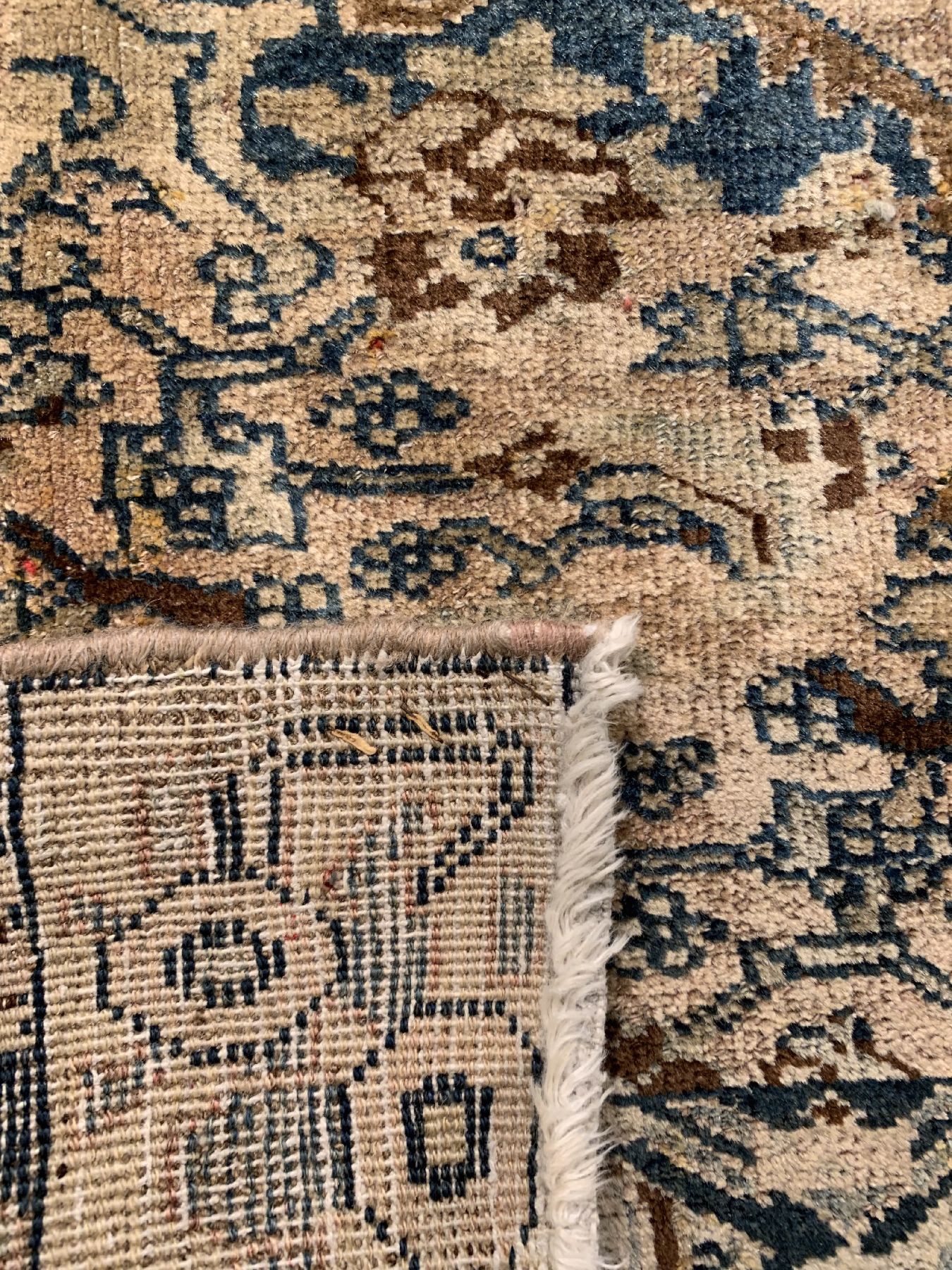 Detail d: Antiker Bidjar Wagireh, Persien, um 1900, Wolle geknüpft auf Baumwolle, ca. 128 x 87 cm,EHZ: 3