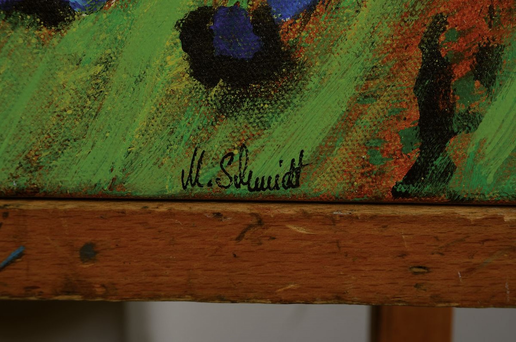 Detail a: Marion Eschwege, geb. 1963 Eschwege, Wales, Acryl auf Lwd, rechts unten signiert, ca. 50x60cm