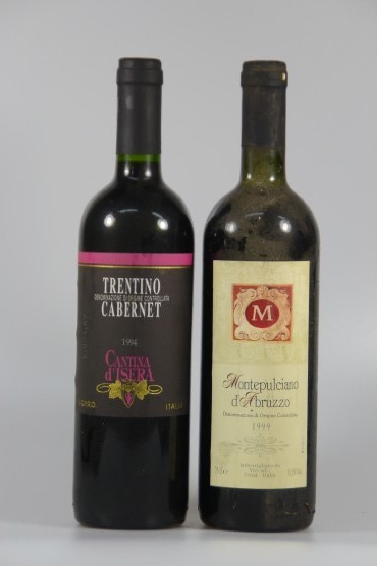 Detail a: 16 Flaschen Rotwein Italien: 4 Fl. 1999 Montepulciano d'Abruzzo, 2 Fl. 1990 Coste di Rose Barolo 1990, Marchesi di Barolo, 4 Fl. Cantina ...