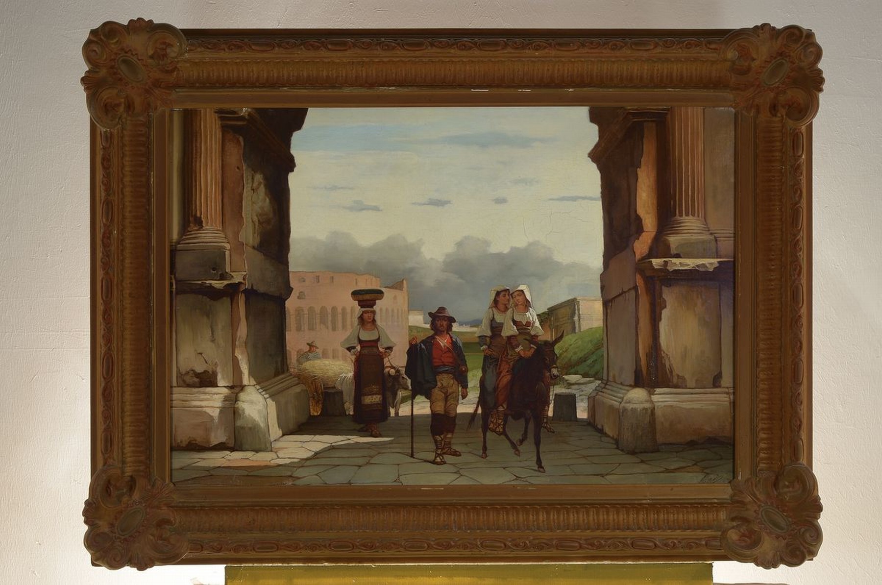Detail k: Adrianus Wulffaert, 1804 Goes (Holland) - 1873 Gent, Studium in Brügge u. Paris, Mitglied der Akademie Gent, hier: Händler u. dessen Familie beim ...
