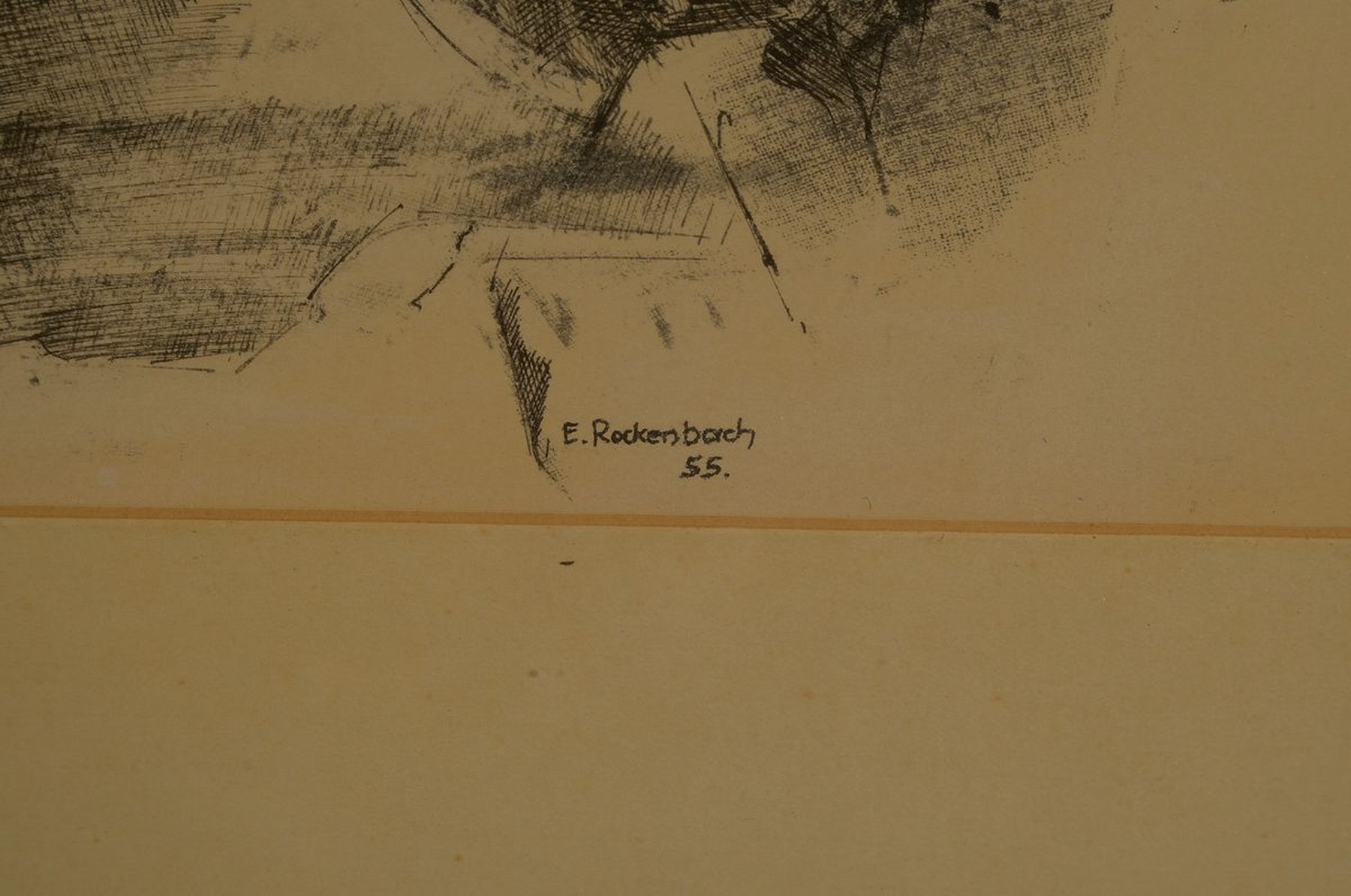 Detail a: Erich Rockenbach, 1911-1984 Ludwigshafen, Mitbegründer und späterer Vorsitzender der Künstlergemeinschaft "Der Anker", hier: ...