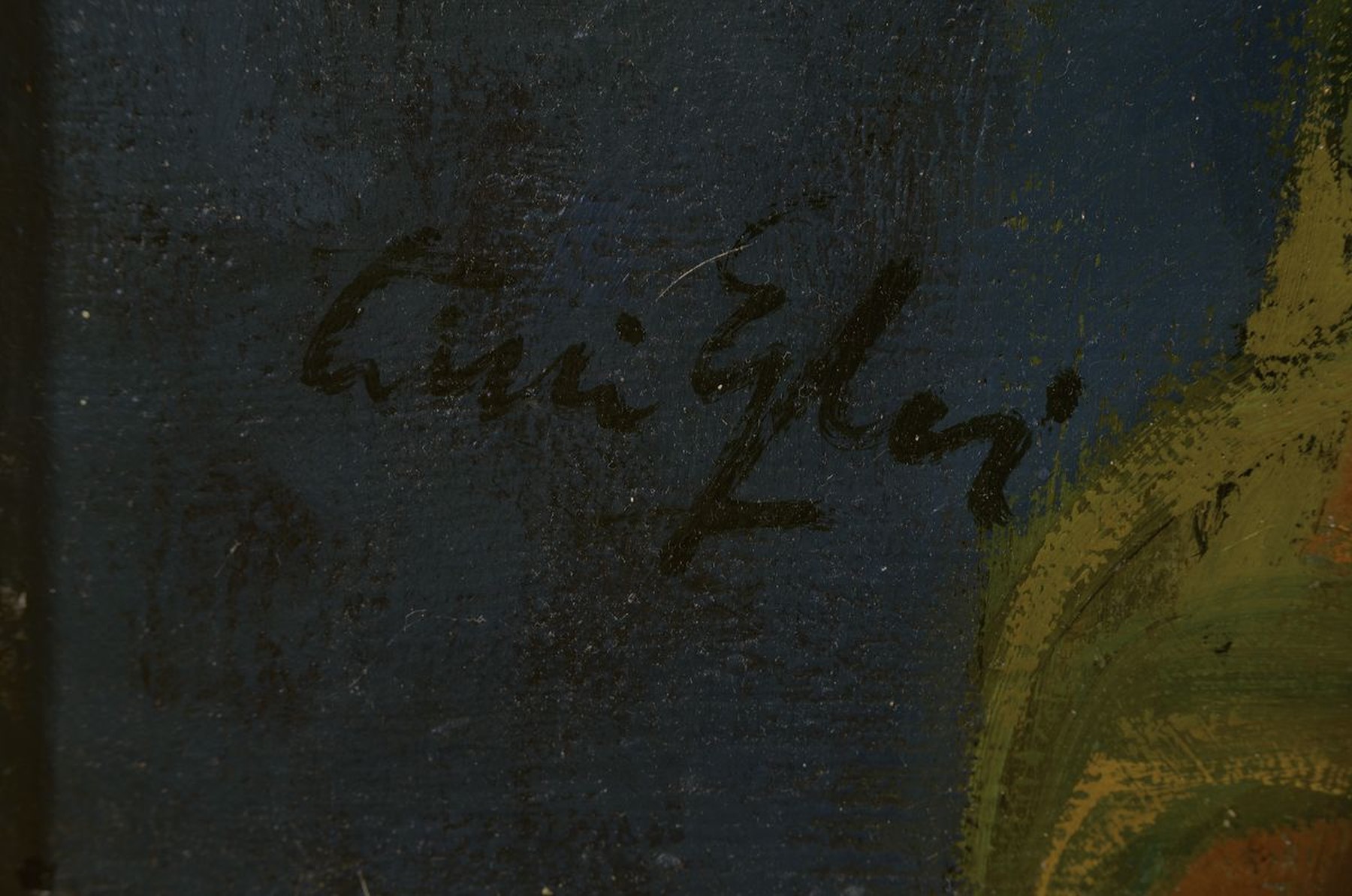 Detail a: Willi Egler, 1887 Bad Rappenau-1953 Karlsruhe, Stillleben mit Sonnenblumen im Westerwälder Steinzeugkrug, Öl/Lwd, links unten signiert, ca. ...