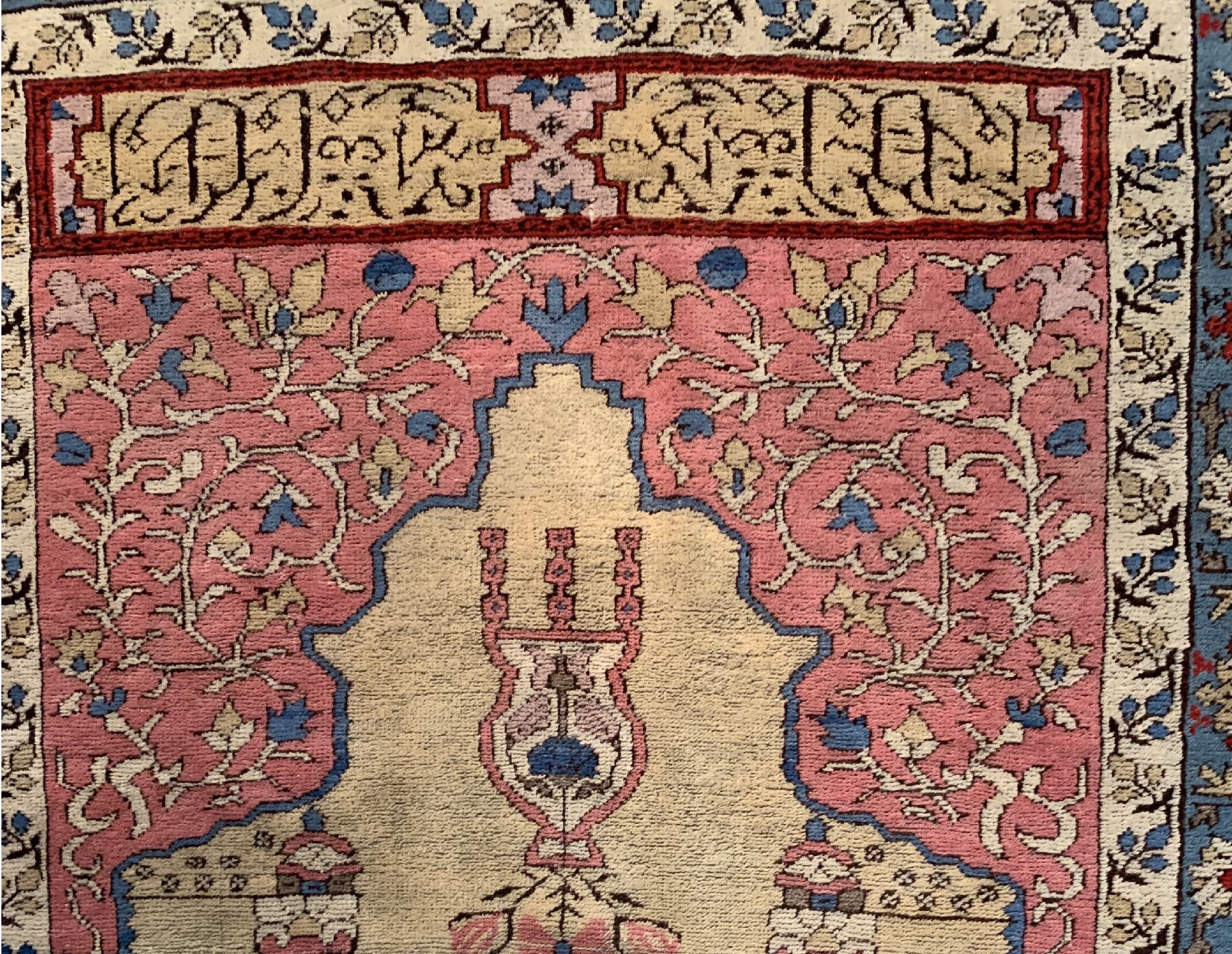 Detail b: Transylvanischer Tuduc, Rumänien, um 1930/1940, Wolle geknüpft auf Wolle, (vom Meisterfälscher Teodor Tuduc), EHZ: 2-3(Altersbedingt guter ...