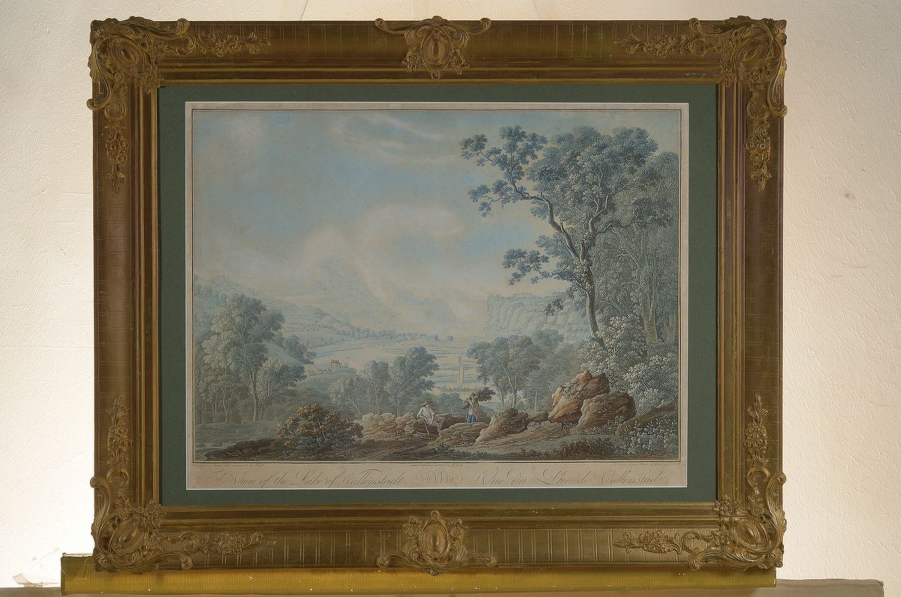 Detail k: Johann Heinrich Troll, Winterhur 1756 - 1824 ebenda, Schüler bei Christian von Mechel u. Adrian Zingg, "A View of the Lake of ...
