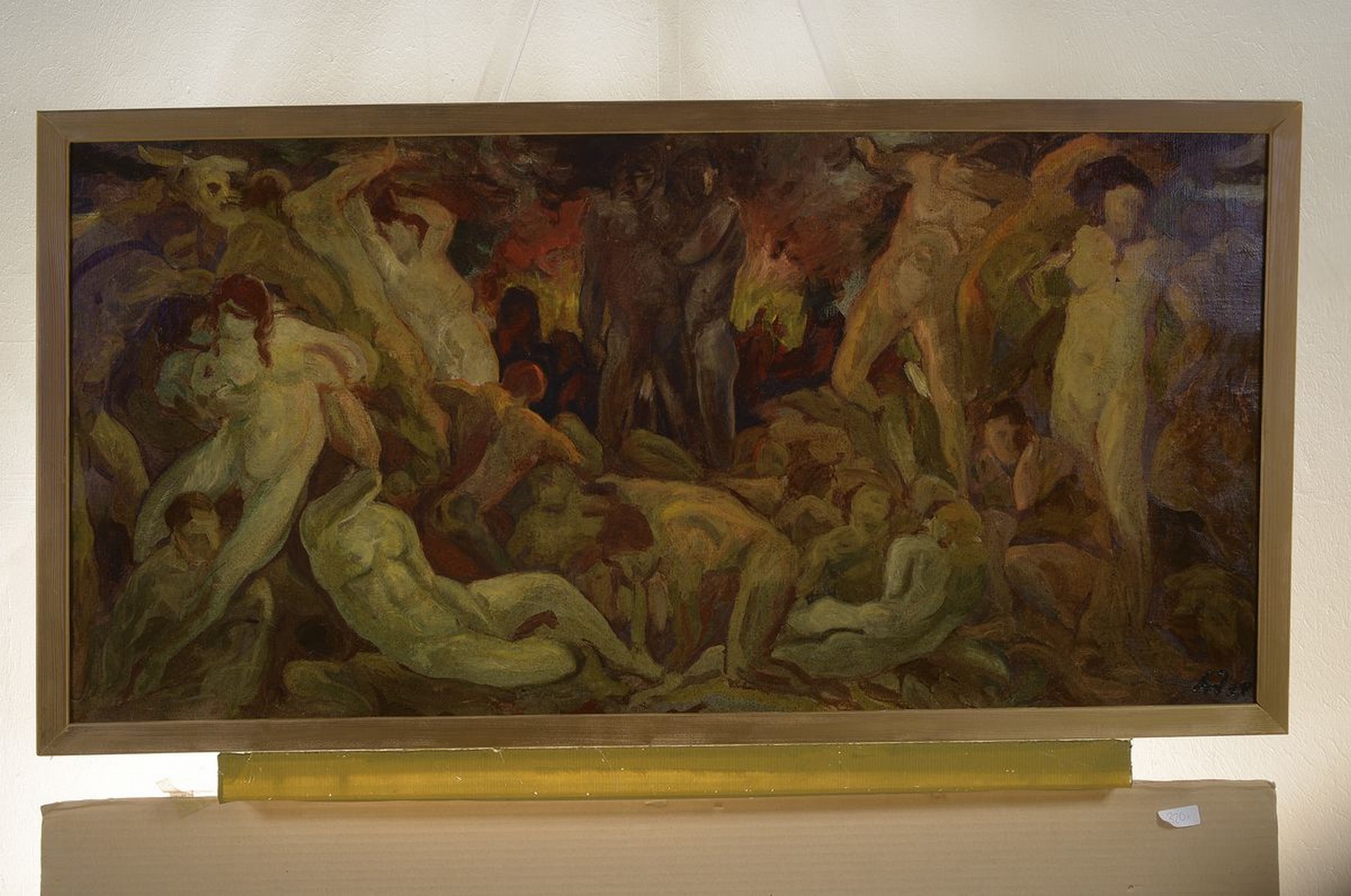 Detail k: Alois Wünsche-Mitterecker, 1903 Gleisdorf - 1975 Eichstätt, österr. Maler und Bildhauer, bekannt für seine monumentalformatigen Werke, Studium an ...