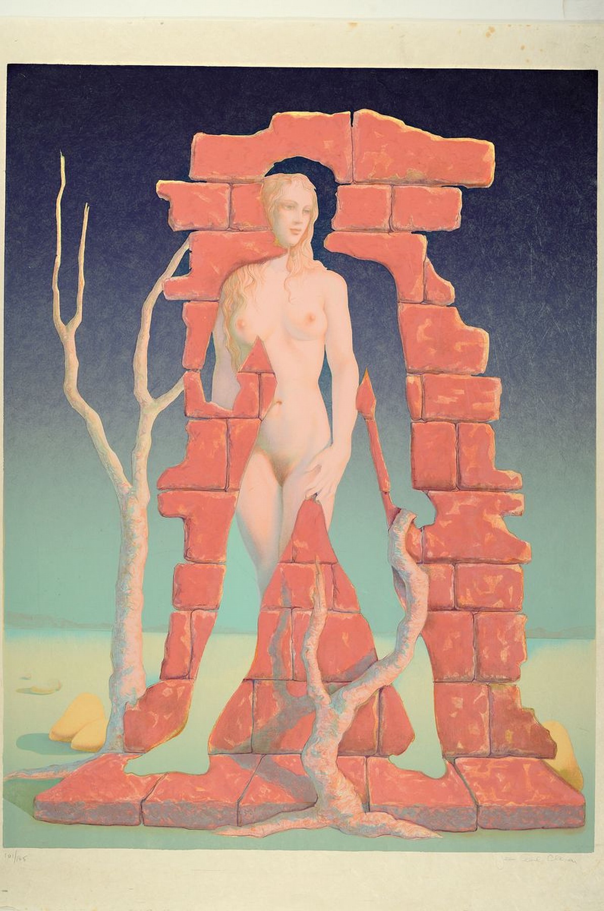 Detail m: Jean Paul Cleren, geb. 1940 Nantes, acht surrealistische Farblithographien, u.a. der Kuss, etc., alle handsigniert, limitierte Auflagen von 145 - ...