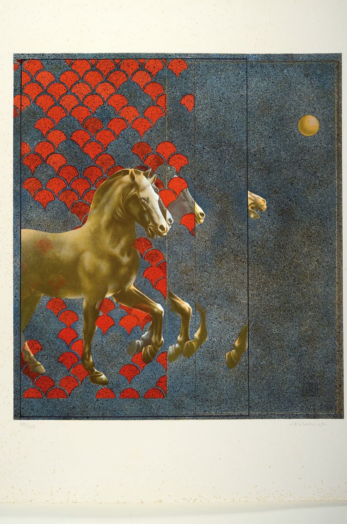 Detail m: 9 meist Surrealistische Grafiken, u.a. LeonorFini, Sphinx und liegende Frau; Jean Paul Cleren: Der Kuss, Frauenakt, Männerakt; 4 Grafiken ...
