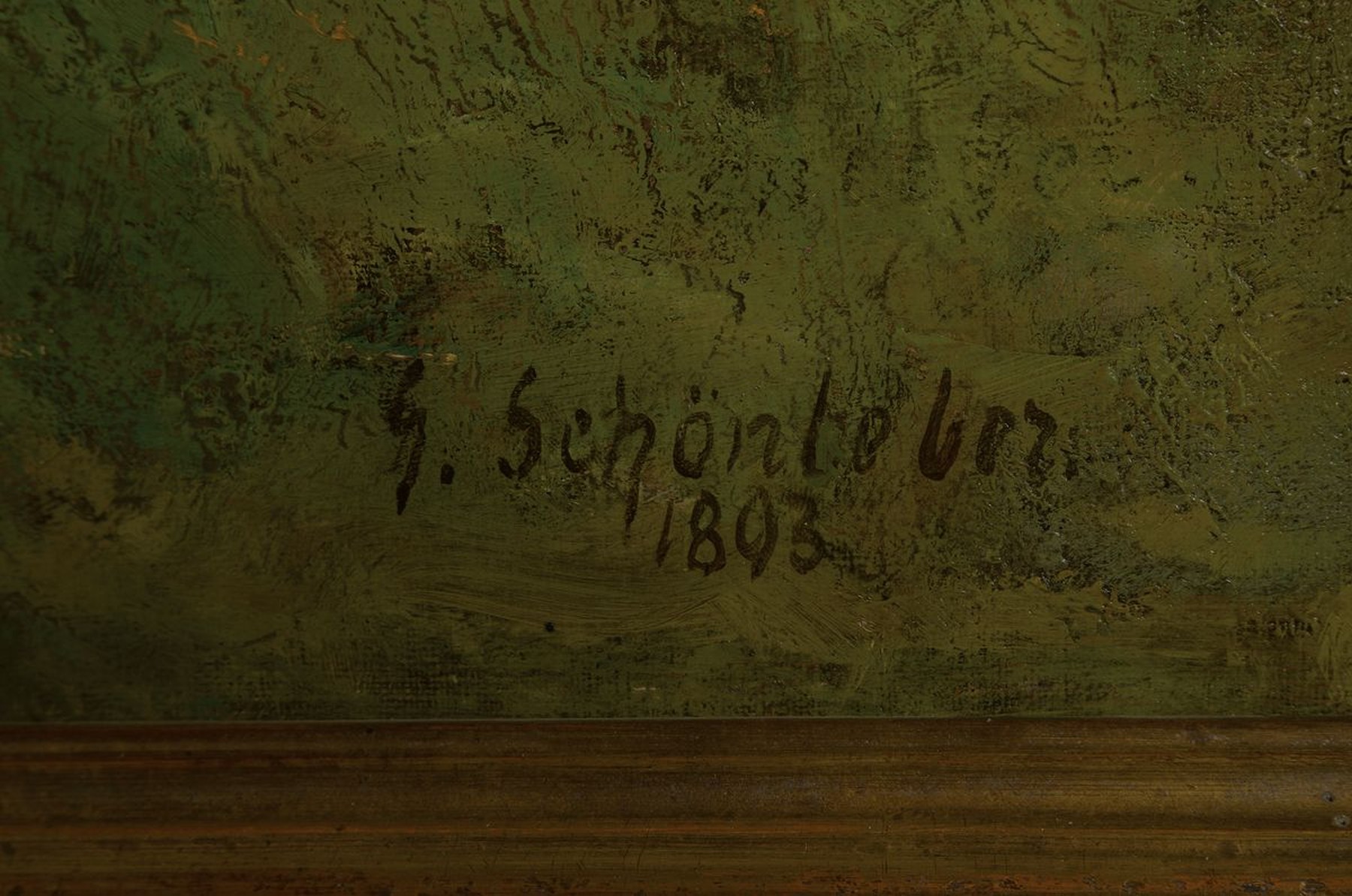 Detail a: Gustav Schönleber, 1851 Bietigheim/Württemberg- 1917 Karlsruhe, "Montefino", dramatische Küstenlandschaft mit kühner Perspektive, ...