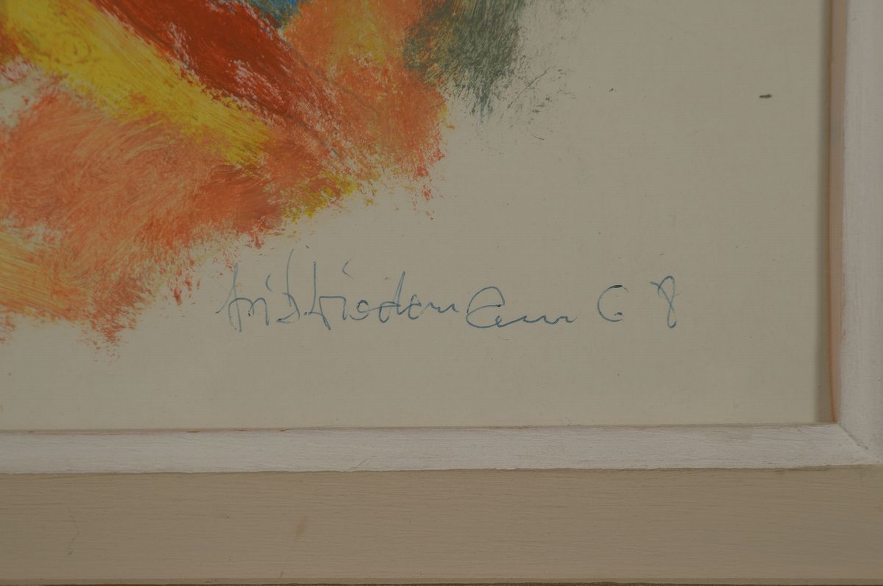 Detail a: Fritz Wiedemann, 1920-1987 Landau, figurale Komposition, Gouache auf Papier, rechts unten signiert und dat. 68, ca. 60x50cm, R. ca. 76x65cm