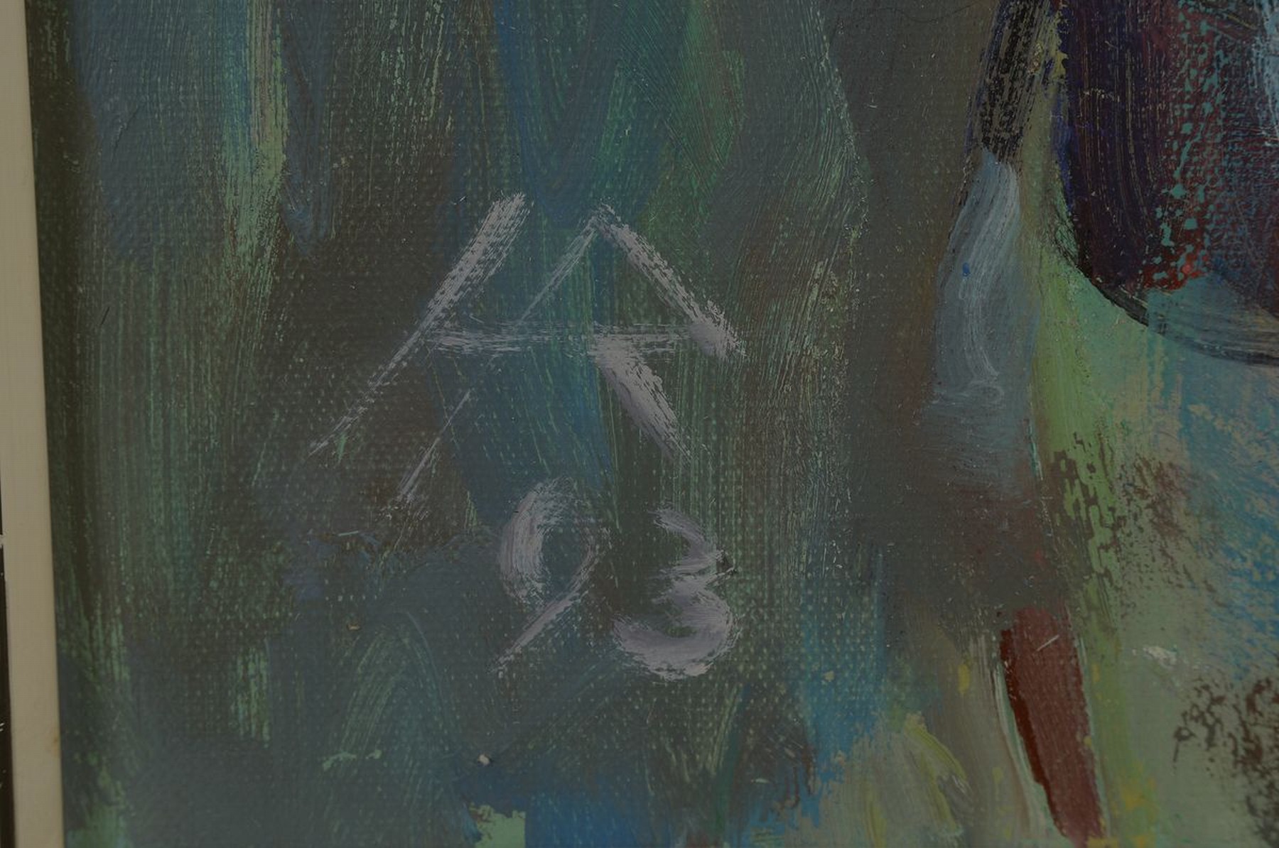 Detail a: Heinz Reiss, 1923-2012 Haßloch, Blumenstillleben, Öl/Lwd, links unten monogr. und dat. 93, ca. 60x50cm, R. ca. 68x58cm