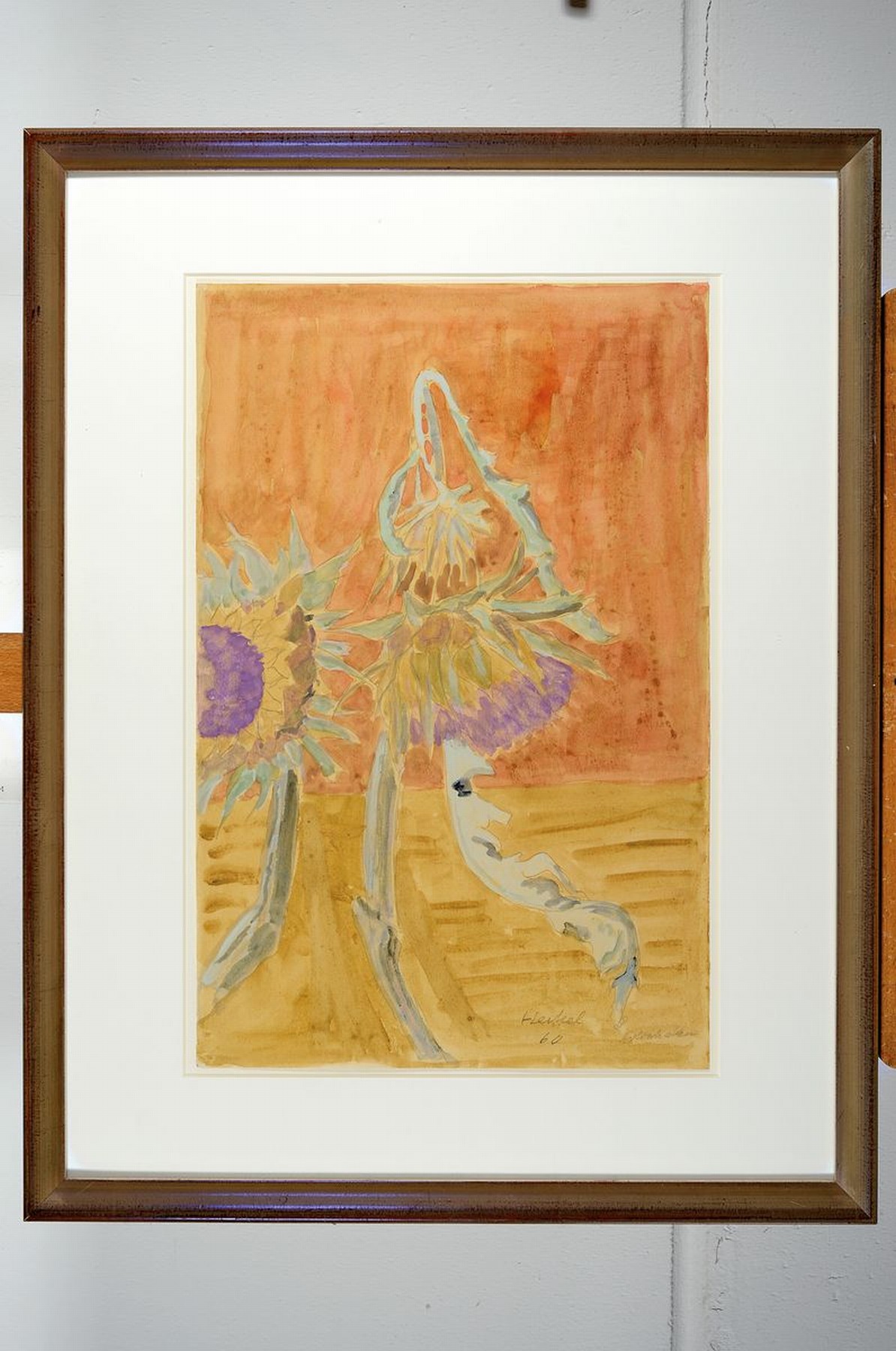 Detail k: Erich Heckel, 1883 - 1970, Aquarell auf chamoisfarbenem Velin, betitelt "Artischocken", re. u. handsigniert und datiert (19)60, ...