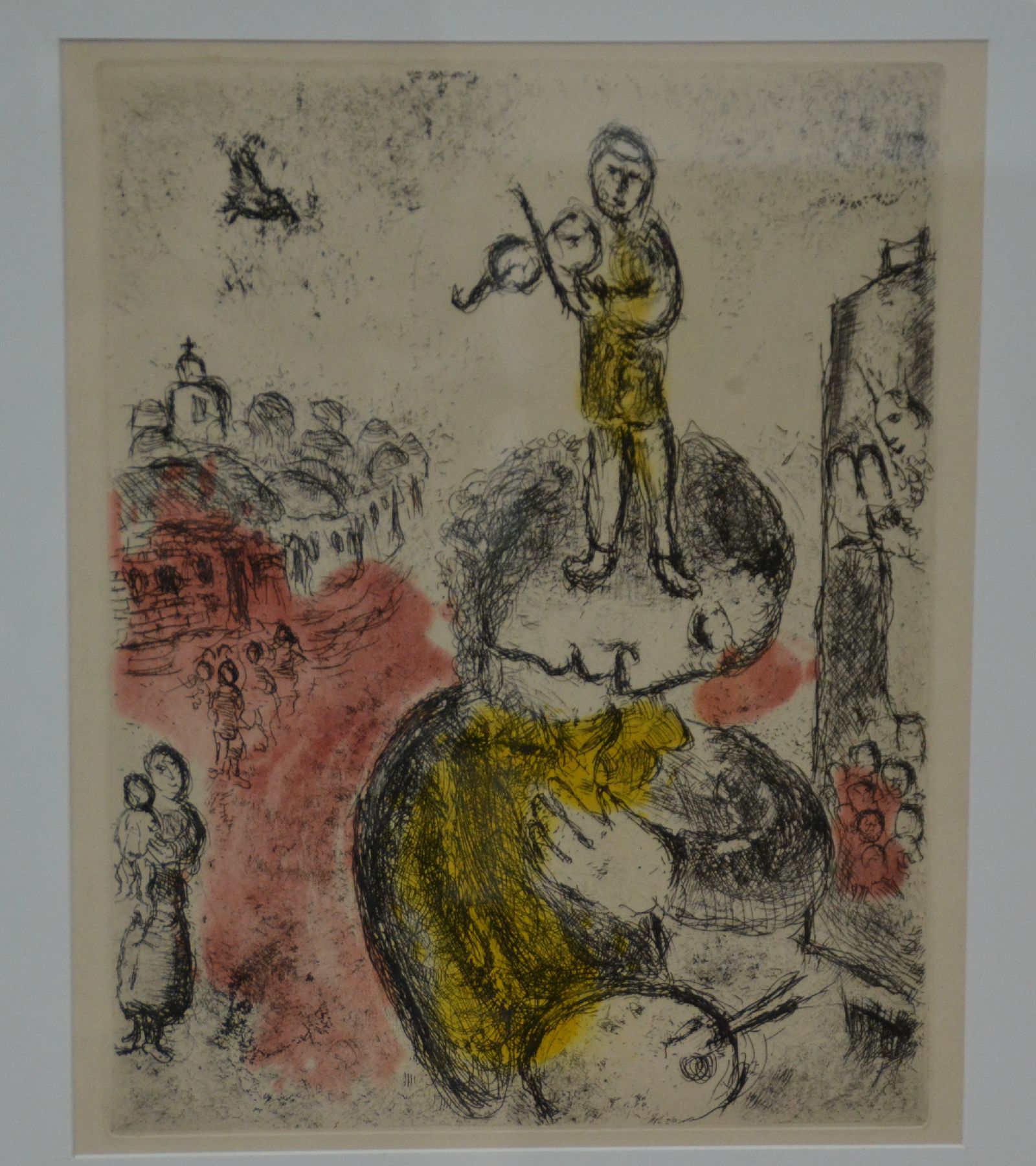 Detail a: Marc Chagall, 1887-1985, Farbradierung aus Songs von 1981, ca. 31x24cm , PP, u.Gl., R. ca. 53x43cm