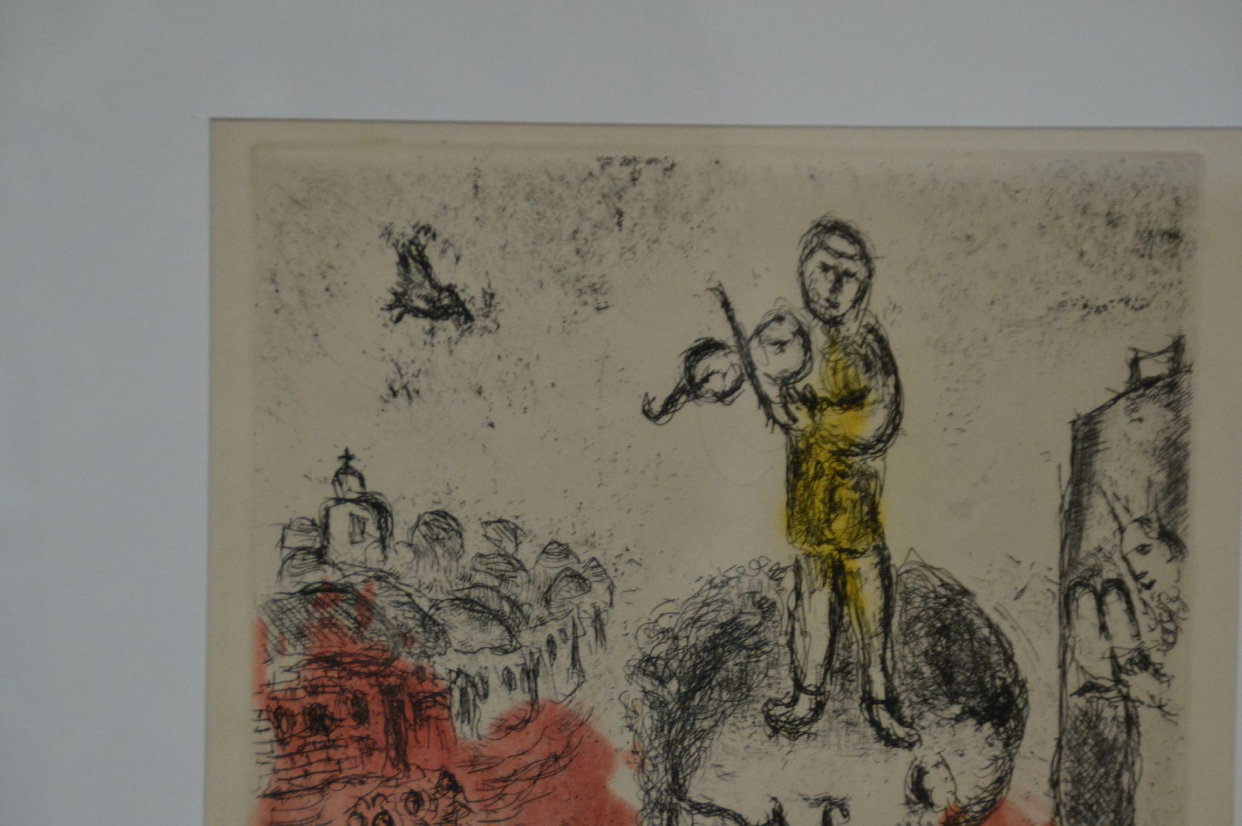 Detail b: Marc Chagall, 1887-1985, Farbradierung aus Songs von 1981, ca. 31x24cm , PP, u.Gl., R. ca. 53x43cm