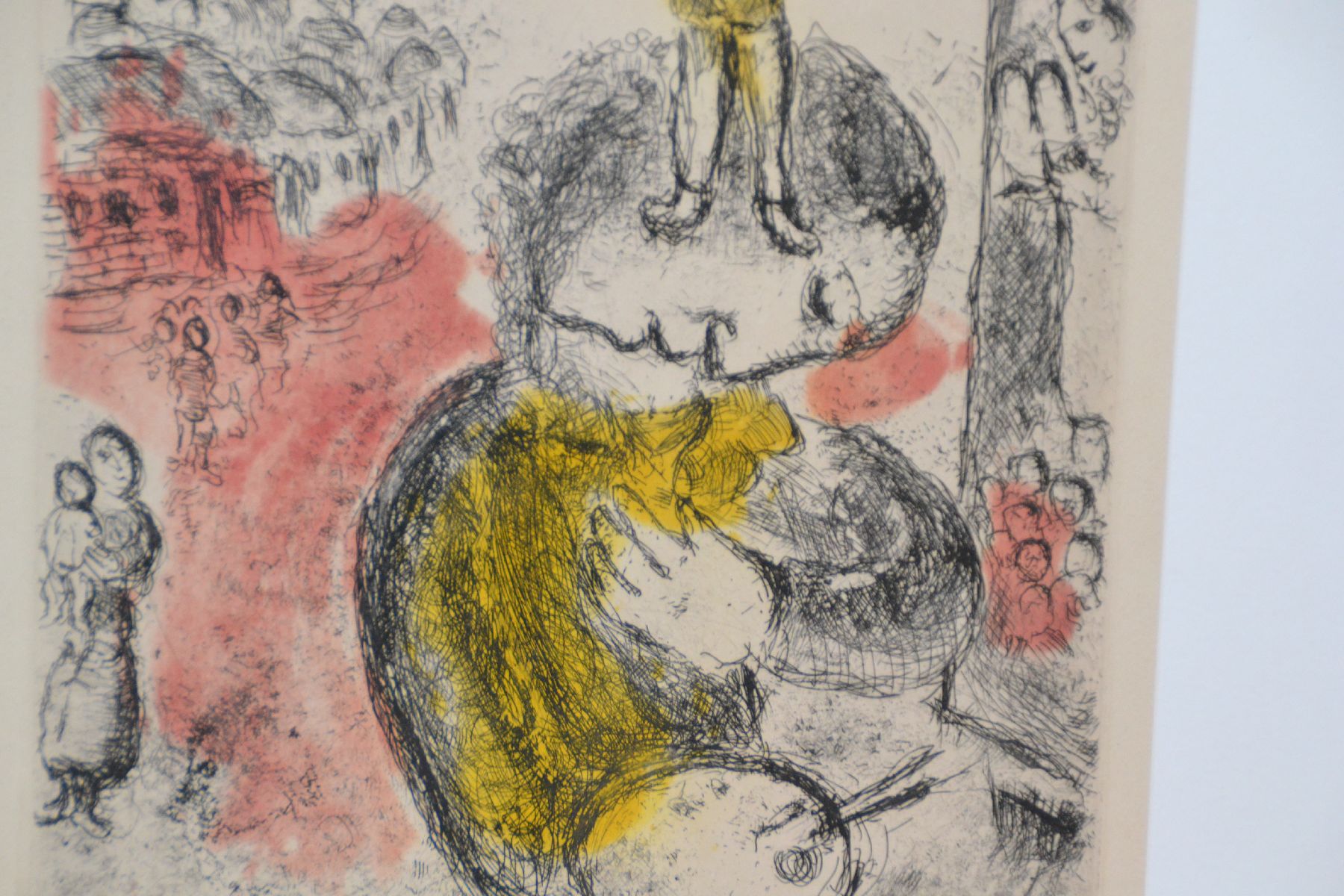 Detail f: Marc Chagall, 1887-1985, Farbradierung aus Songs von 1981, ca. 31x24cm , PP, u.Gl., R. ca. 53x43cm