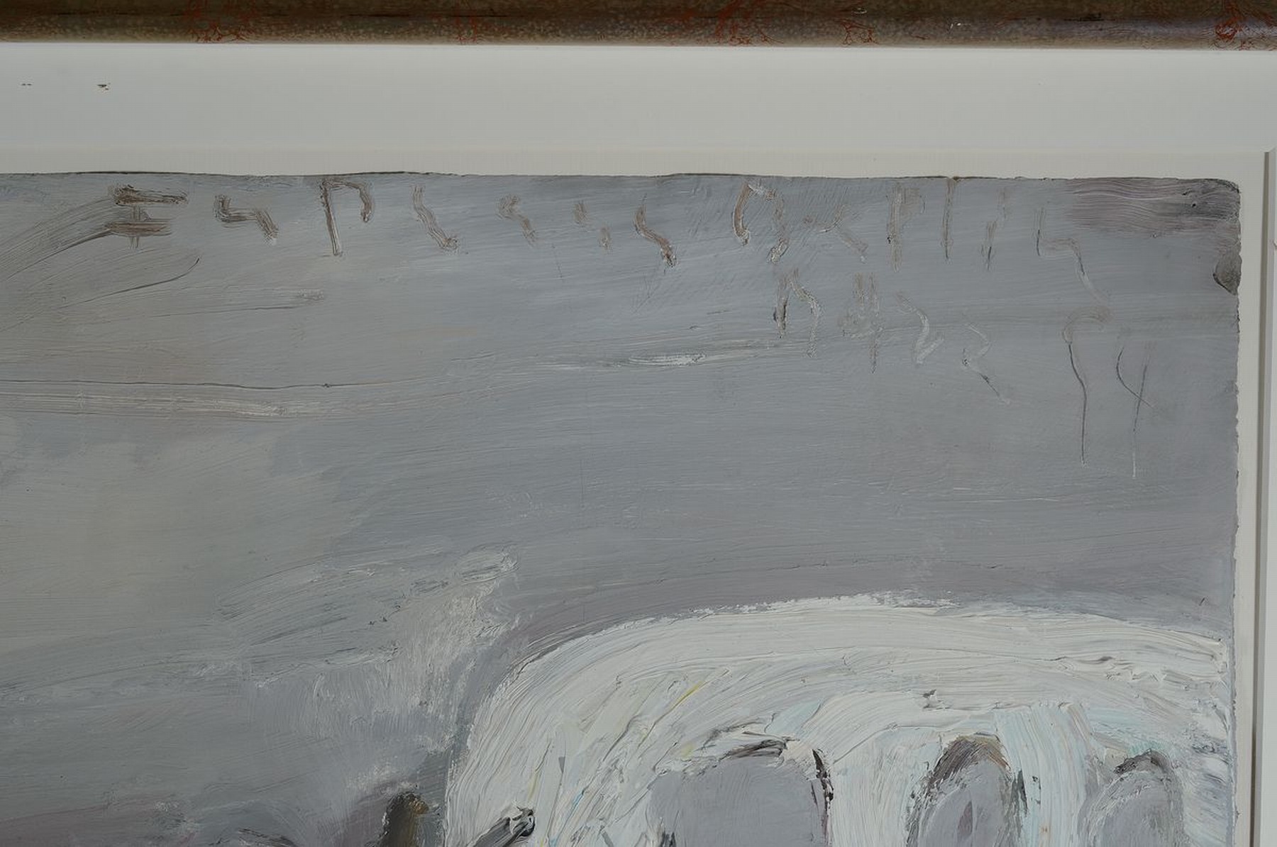 Detail a: Klaus Fußmann, geb. 1938, "Tisch, 94" Stillleben mit Gefäßen, Öl/Papier, oben am Bildrand signiert und dat. (19)94, ca. 76 x 85cm, ...