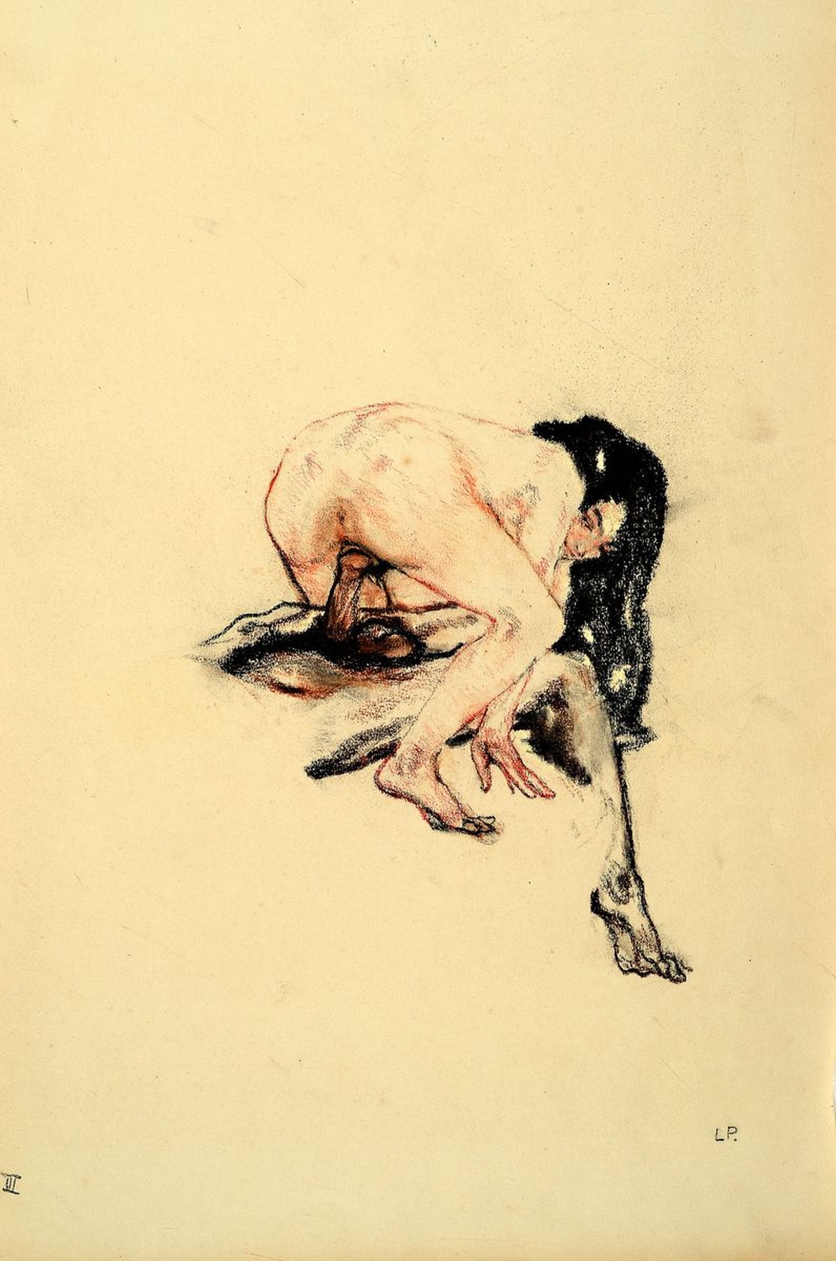 Detail i: Leo Putz, 1869 - 1940, 14 Original-Erotik-Zeichnungen, komplette Serie/Mappe mit handgeschriebenem Kommentar von Leo Putz, jeweils unten rechts ...