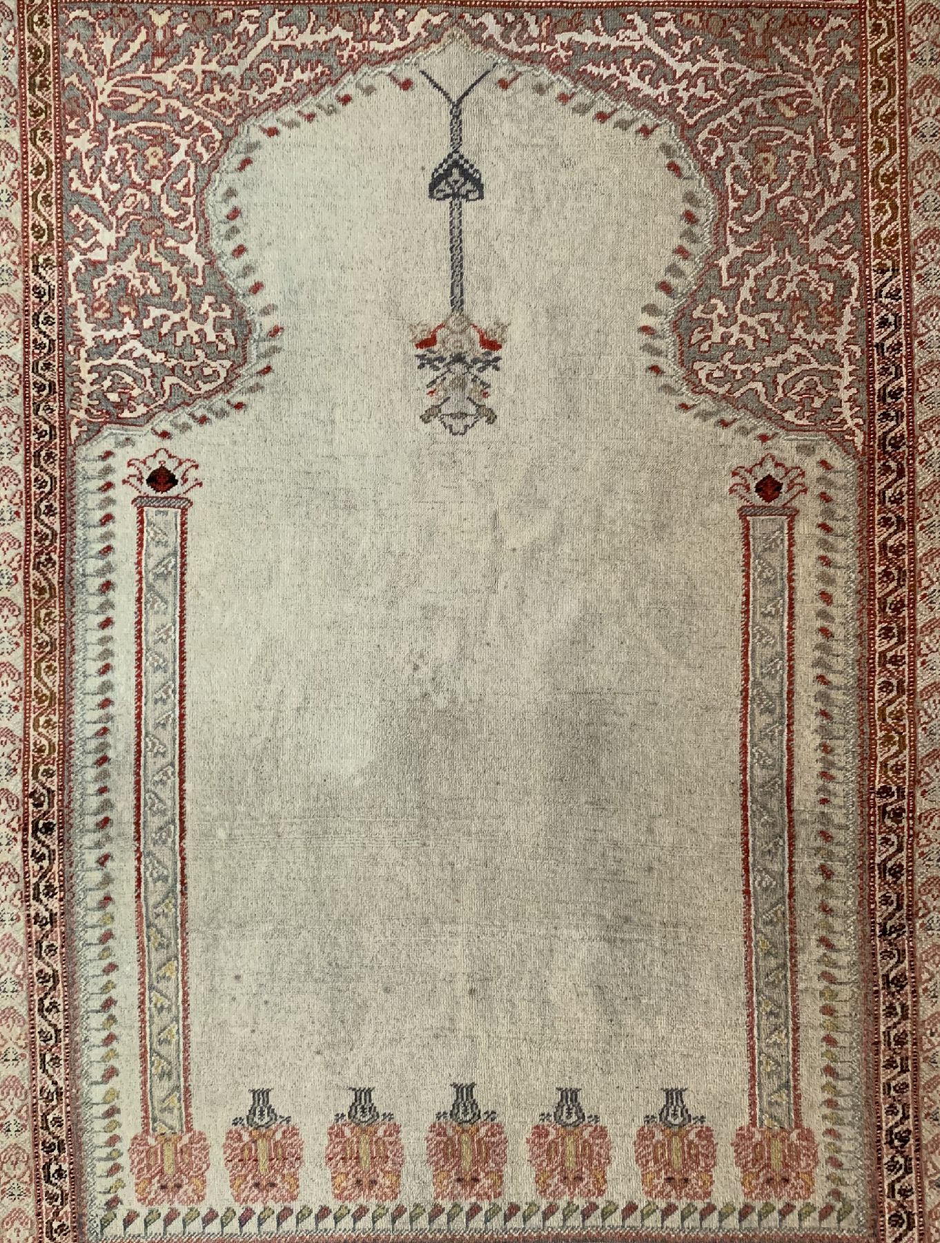 Detail a: Antiker Panderma, Türkei, um 1900, Wolle geknüpft auf Baumwolle, ca. 208 x 145 cm, EHZ:4
