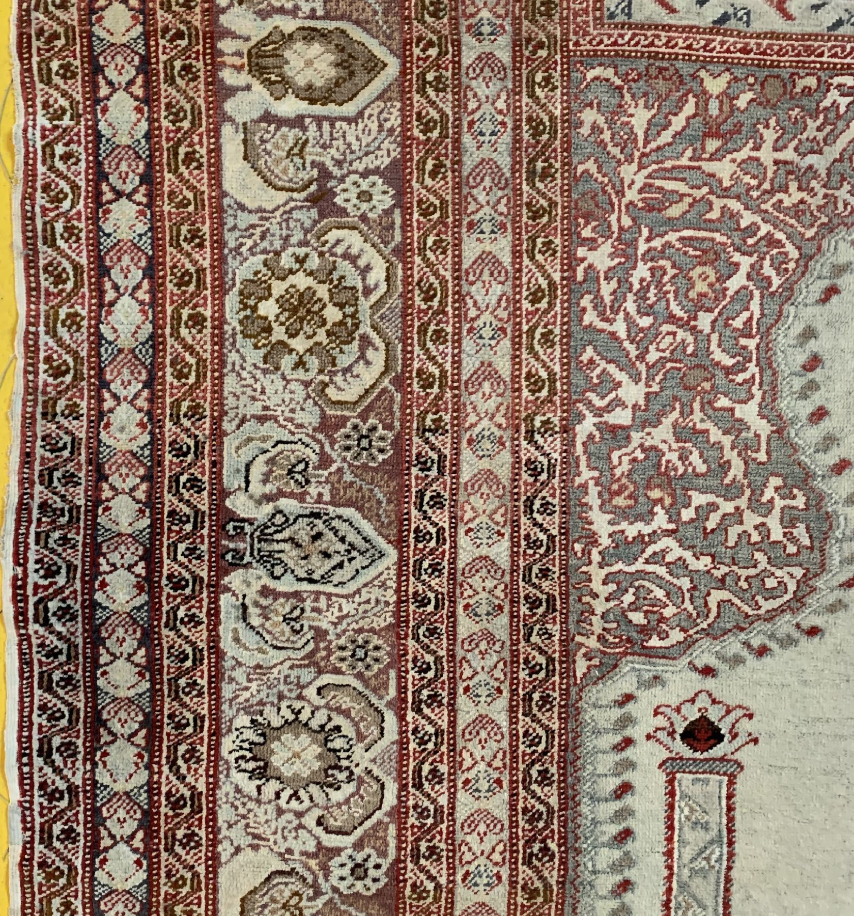 Detail c: Antiker Panderma, Türkei, um 1900, Wolle geknüpft auf Baumwolle, ca. 208 x 145 cm, EHZ:4