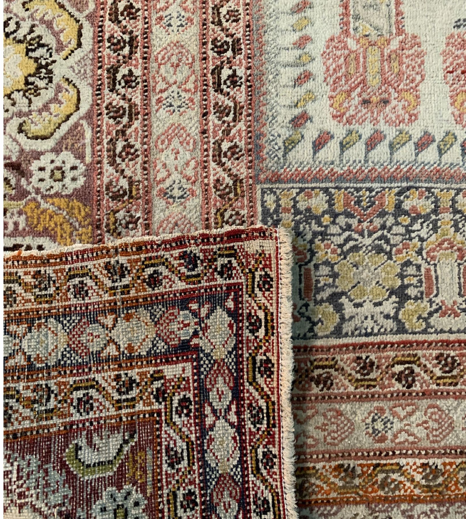 Detail f: Antiker Panderma, Türkei, um 1900, Wolle geknüpft auf Baumwolle, ca. 208 x 145 cm, EHZ:4