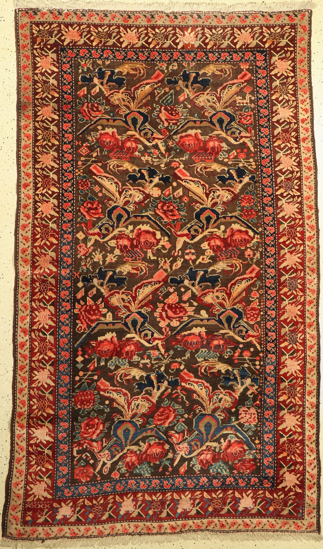 Antiker Karabagh, Kaukasus, um 1900, Wolle geknüpft auf Wolle, ca. 240 x 140 cm, EHZ: 3(Braun Oxidiert).