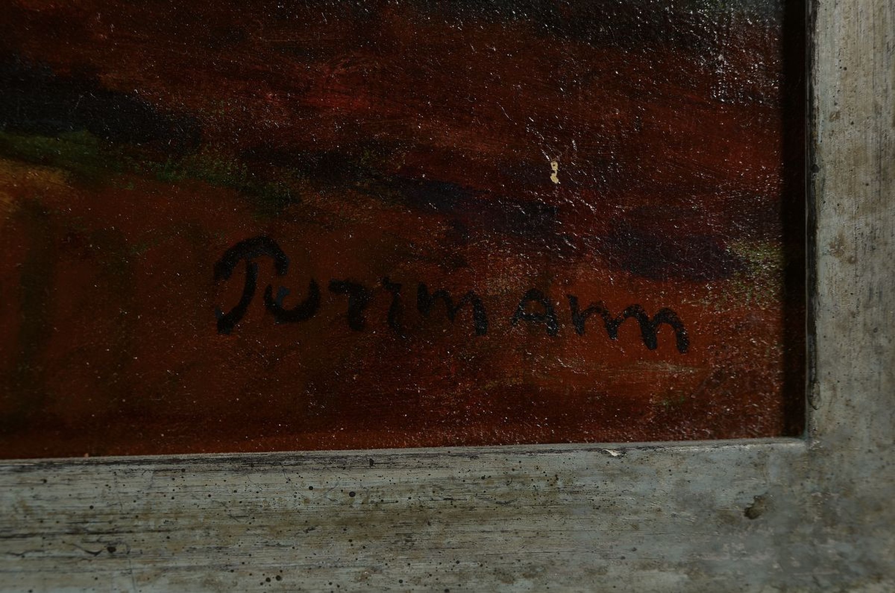 Detail a: Hans Purrmann, 1880 Speyer - München 1966, stehender Frauenakt, Öl/Lwd, signiert, aus 1914, früher expressiver Akt mit verschränkten Armen, ...