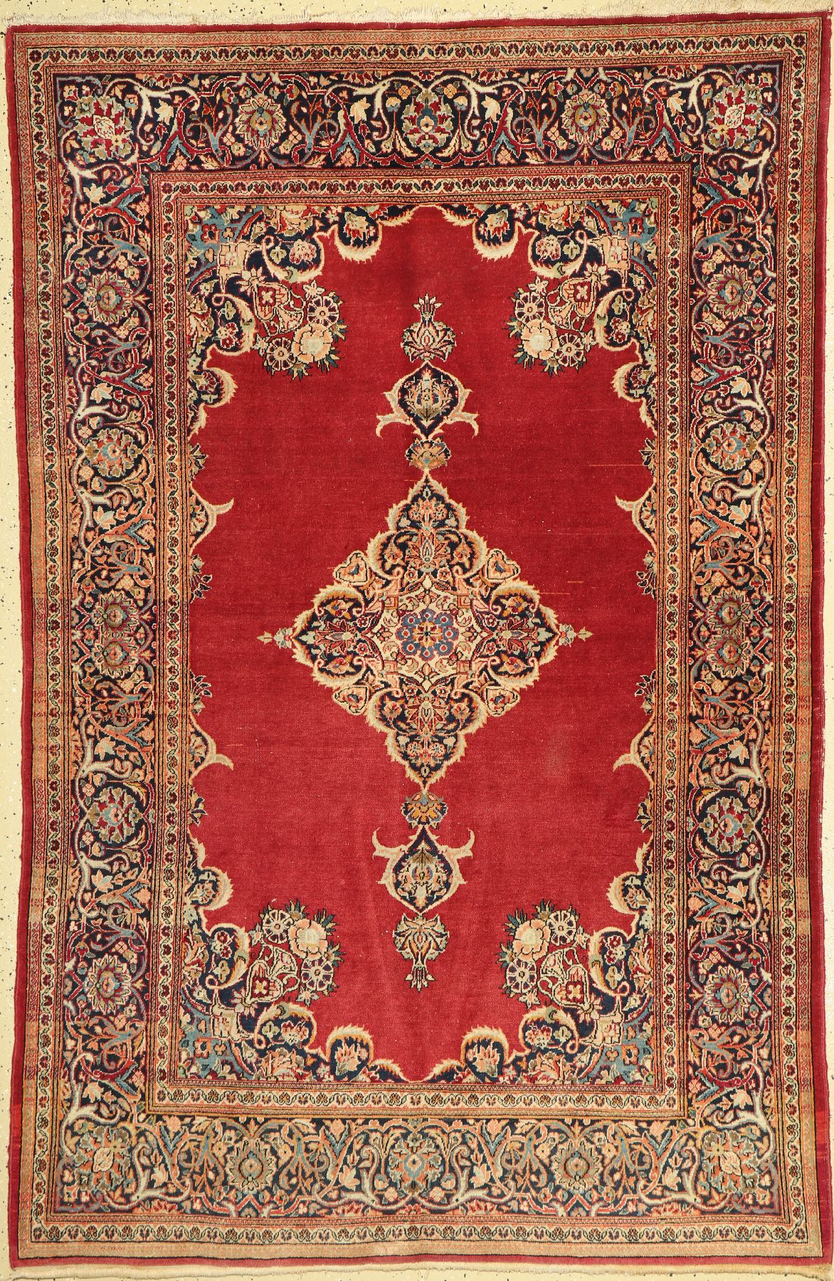 Keschan alt, Persien, um 1940/1950, Korkwolle, ca. 204 x 134 cm, EHZ: 2-3