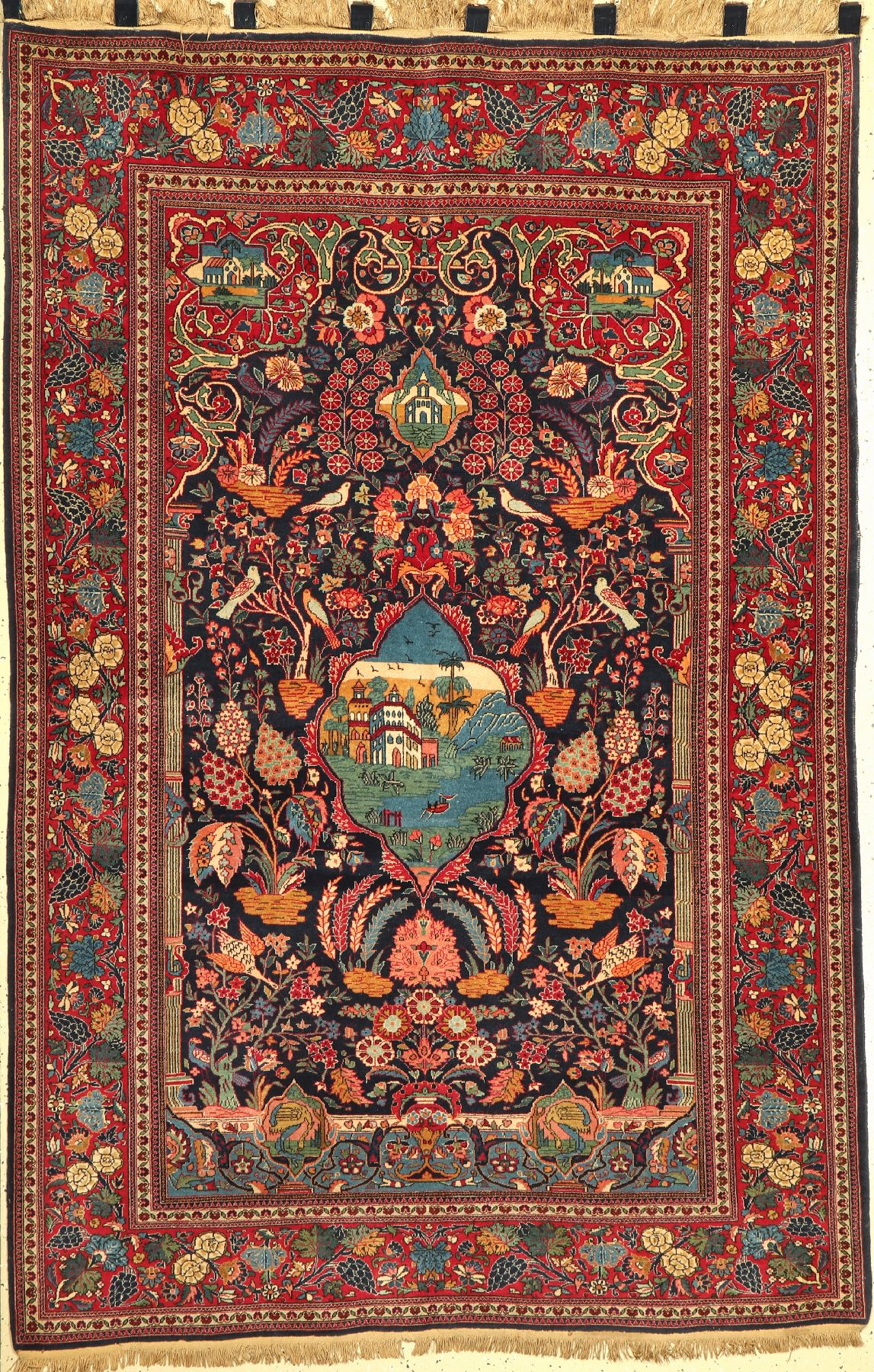 Keschan kork fein, Persien, um 1920, Korkwolle, ca. 208 x 140 cm, EHZ: 2