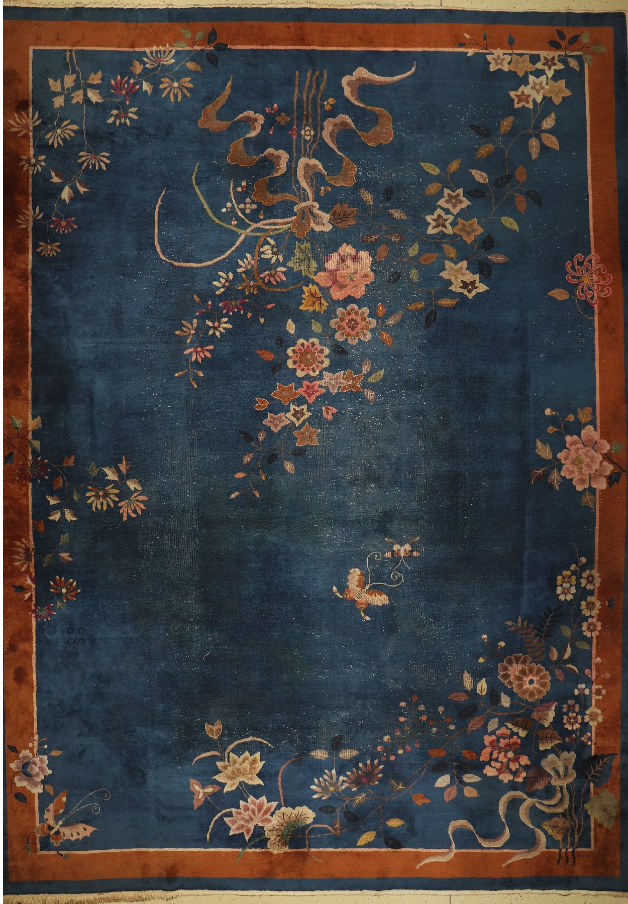Peking Palastteppich antik, China, um 1900,Wolle auf Baumwolle, ca. 500 x 365 cm, EHZ: 3-4.