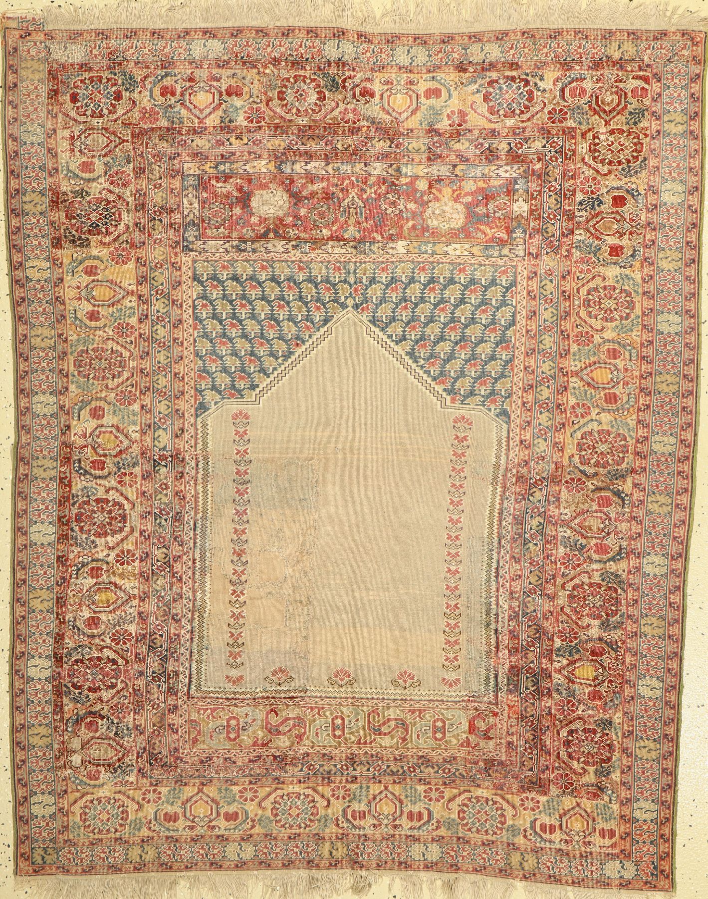 Antiker Panderma, Türkei, 19. Jhd, Wolle auf Baumwolle, ca. 160 x 135 cm, EHZ: 4-5