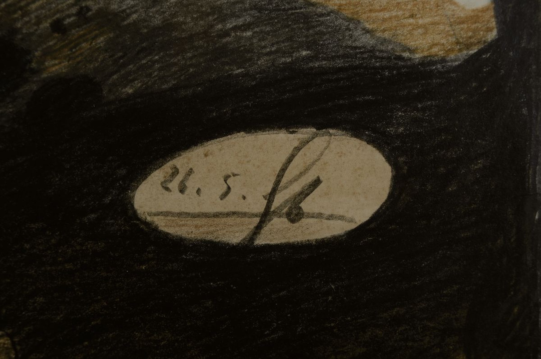 Detail a: Gizela Hudler, geb. 1934 Bydgoszcz (Polen), Lübecker Künstlerin, Schülerin von Alfred Mahlau (1894-1967), surrealistische Komposition eines ...