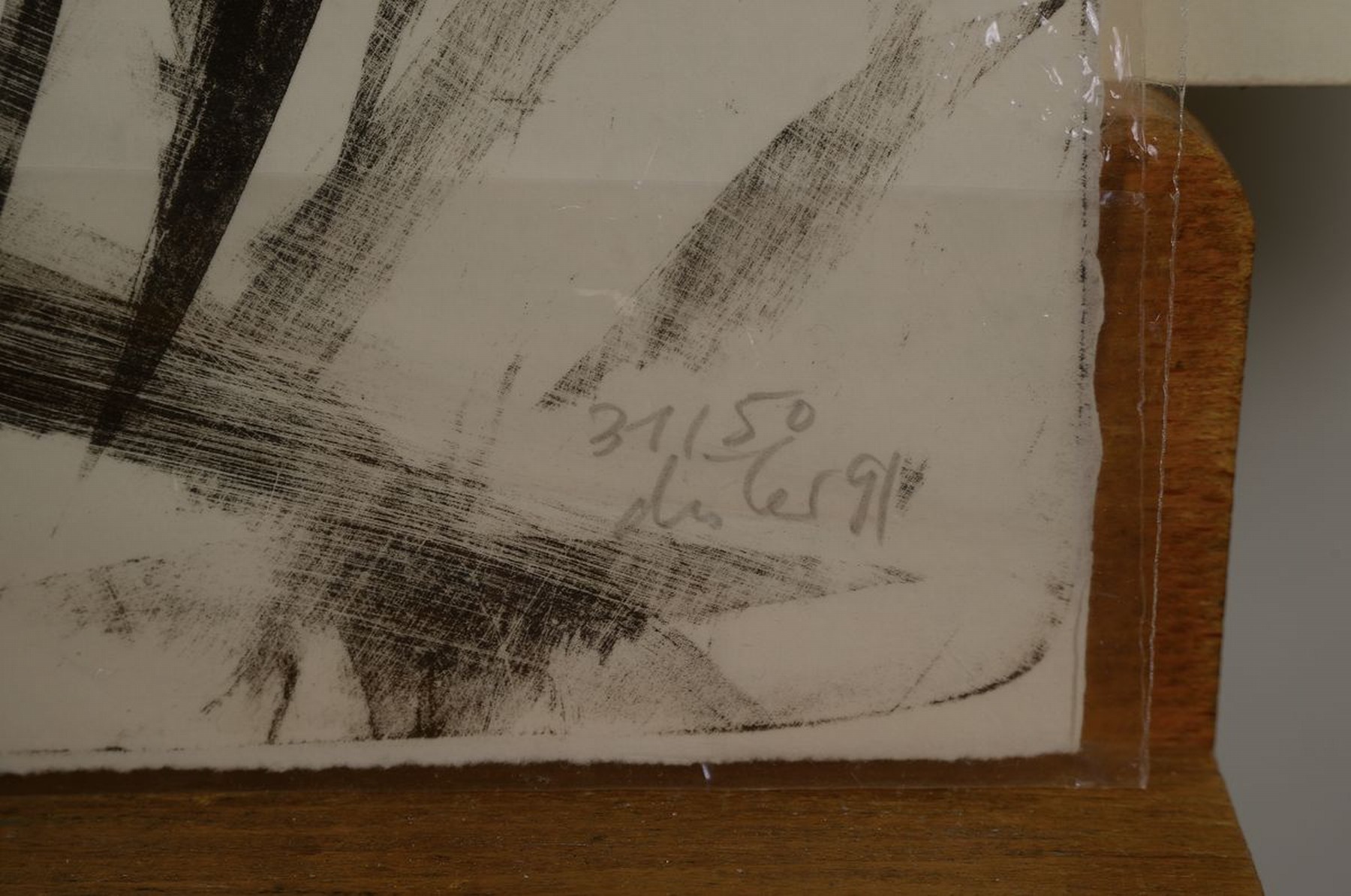 Detail a: Martin Disler, 1949-1996, Ohne Titel, Lithographie, handsigniert und dat. 91, num. 31/50, ca. 64x50cm