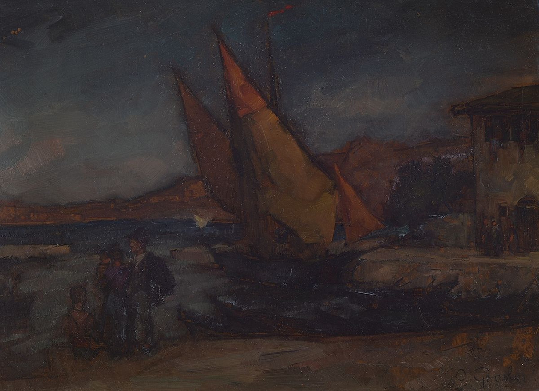 Otto Gräber, 1885 Eberbach - 1952 Karlsruhe, 1900-04 Studium a.d. Kunstgewerbeschule Karlsruhe u. 1904-12 a.d. Akademie Karlsruhe, 1908-12 ...