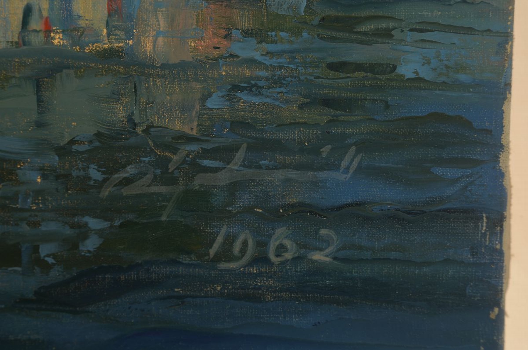 Detail a: August Ludwig Schmitt, 1882 Karlsruhe - 1936 Stuttgart, Studium a.d. Akademie Karlsruhe und a.d. Akademie Stuttgart, Meisterschüler bei Adolf ...