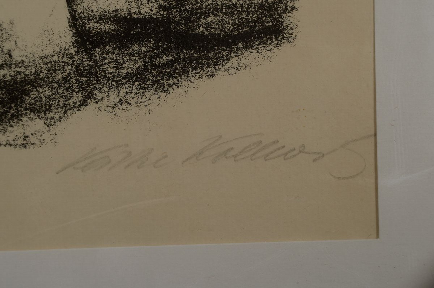 Detail a: Käthe Kollwitz, 1867-1945, Verbrüderung, Lithographie, handsigniert, ca. 24x18cm, PP, u.Gl., R. ca. 42x30cm