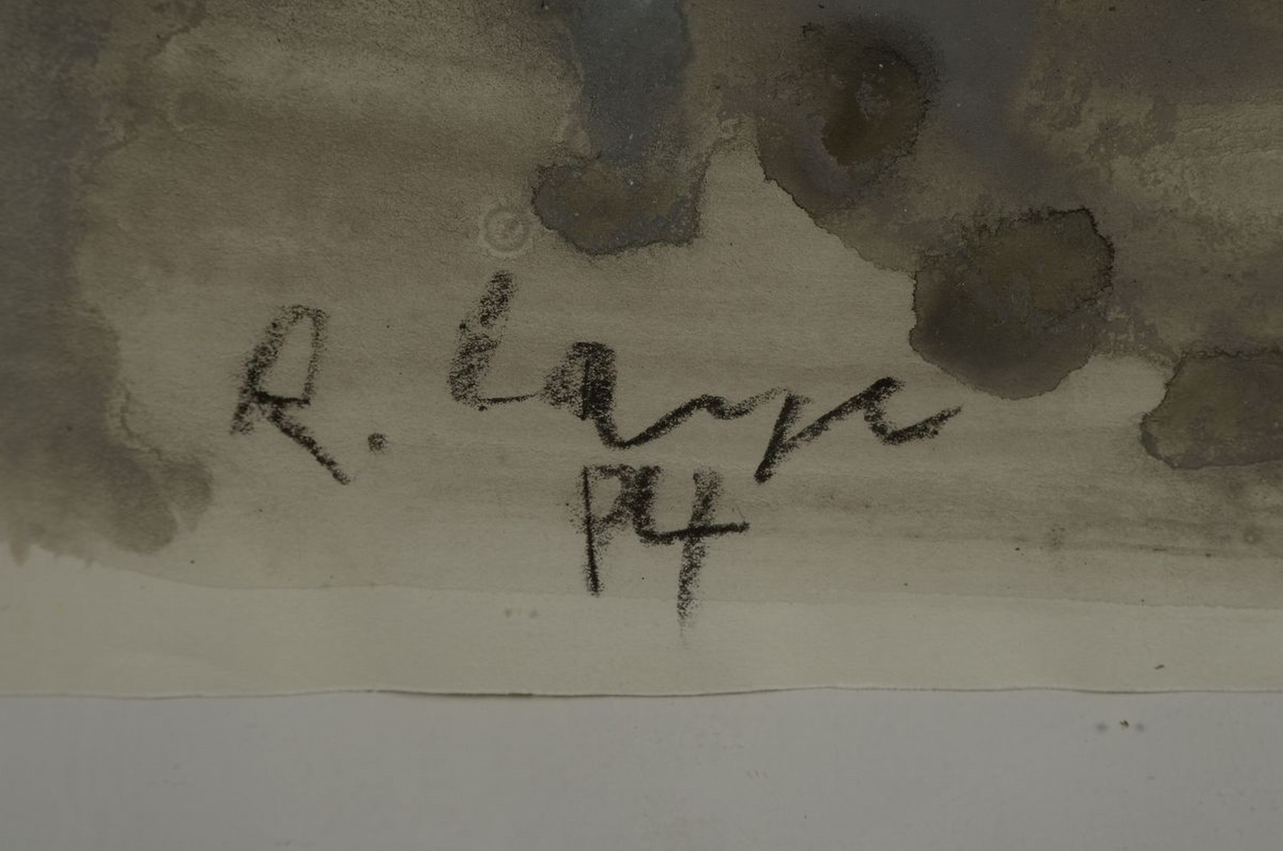 Detail a: Reinhard Lange, 1938 Hameln-2017, Frau im Sessel, Gouache auf Papier, signiert und dat. 84, ca. 77x53cm, u.Gl., R. ca. 100x68cm