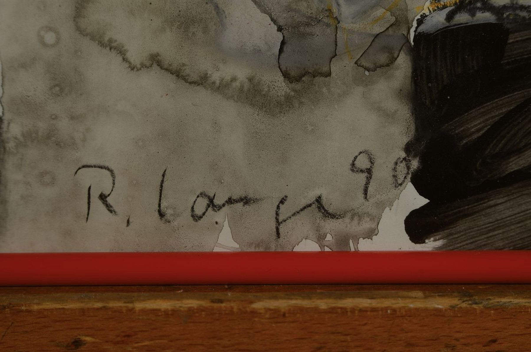 Detail a: Reinhard Lange, 1938 Hameln-2017, zwei Schafe, Gouache auf Papier, signiert und dat. 90, ca. 69x49cm, u.Gl., R. ca. 71x51cm