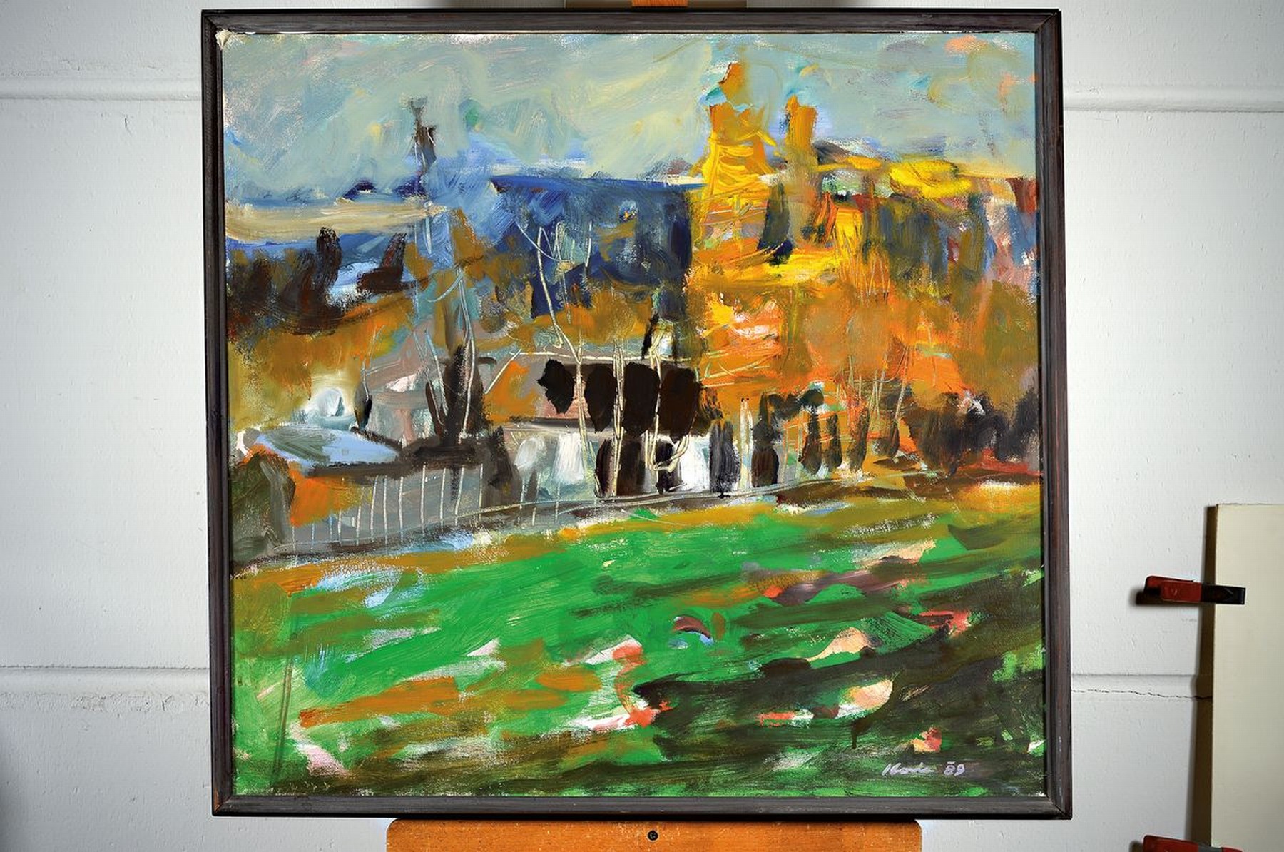 Detail k: Josef Kosil, zeitgen. Künstler, Landschaft, Öl/Lwd, rechts unten signiert, ca. 70x75cm